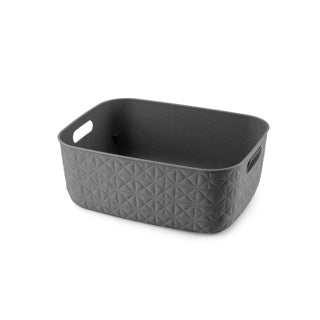Curver softex opbergmand m 12,5l antraciet | 2 stuks
