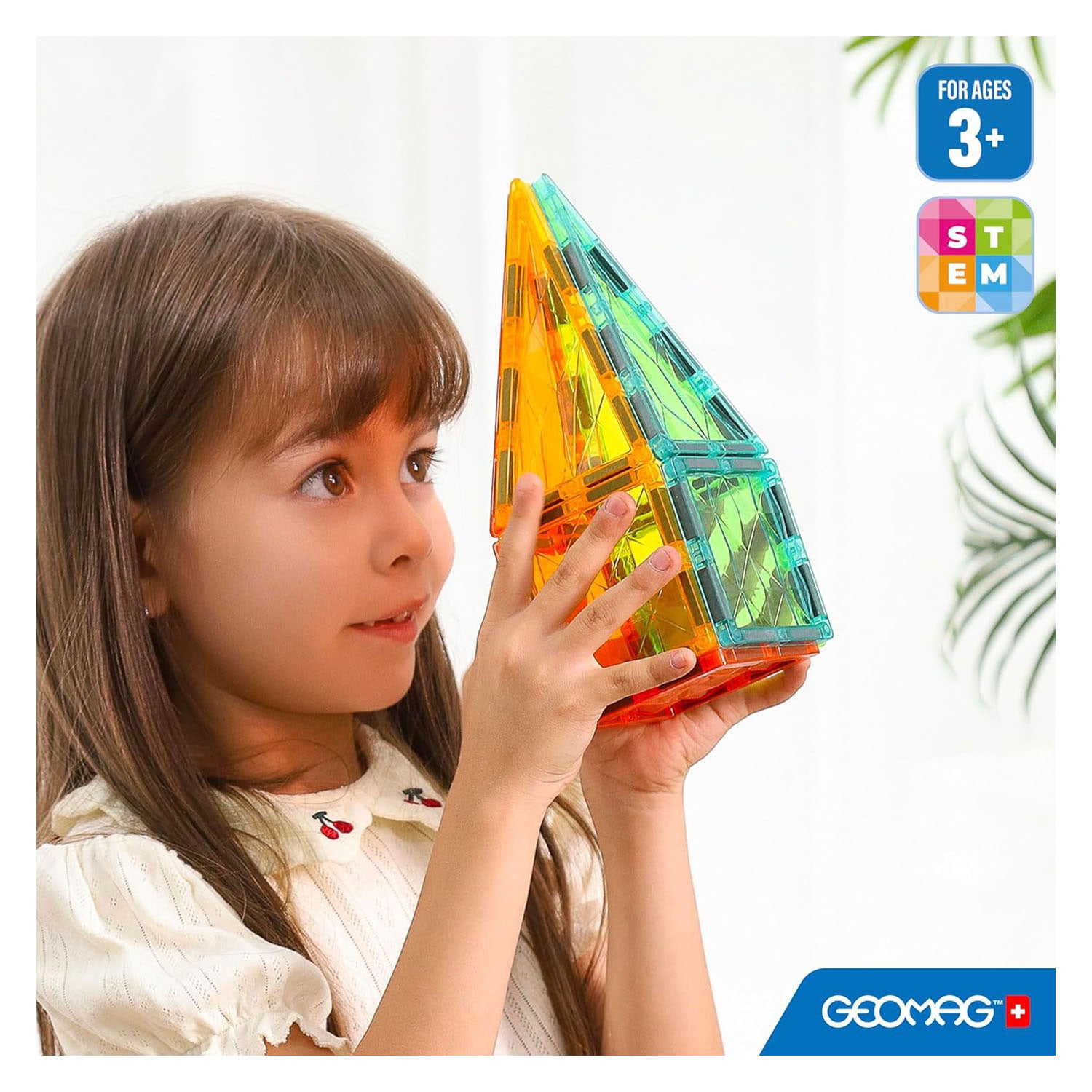 Oku geomag magnetische tegels edelstenen 16 delig