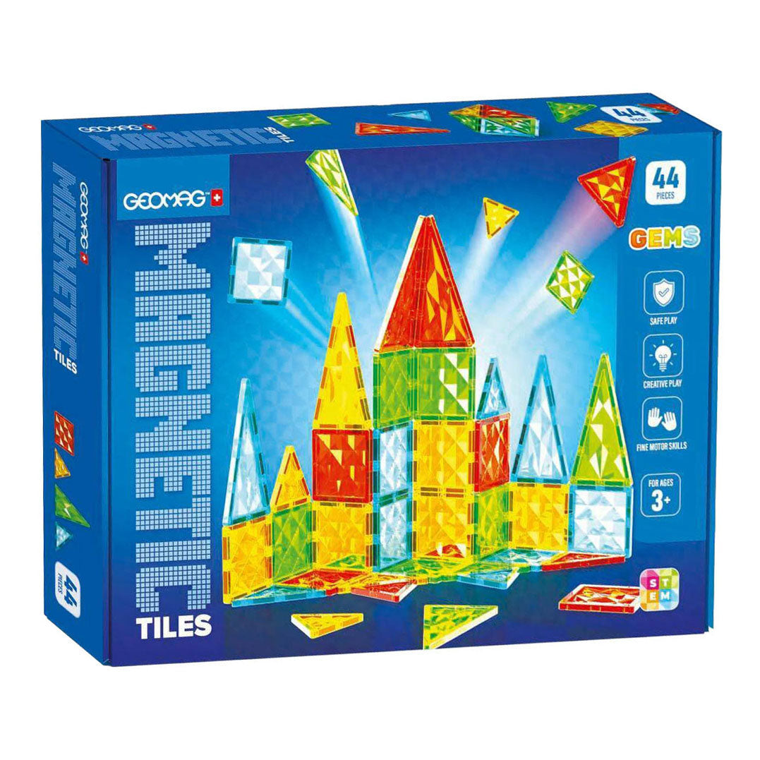 Oku geomag magnetische tegels edelstenen 44 delig