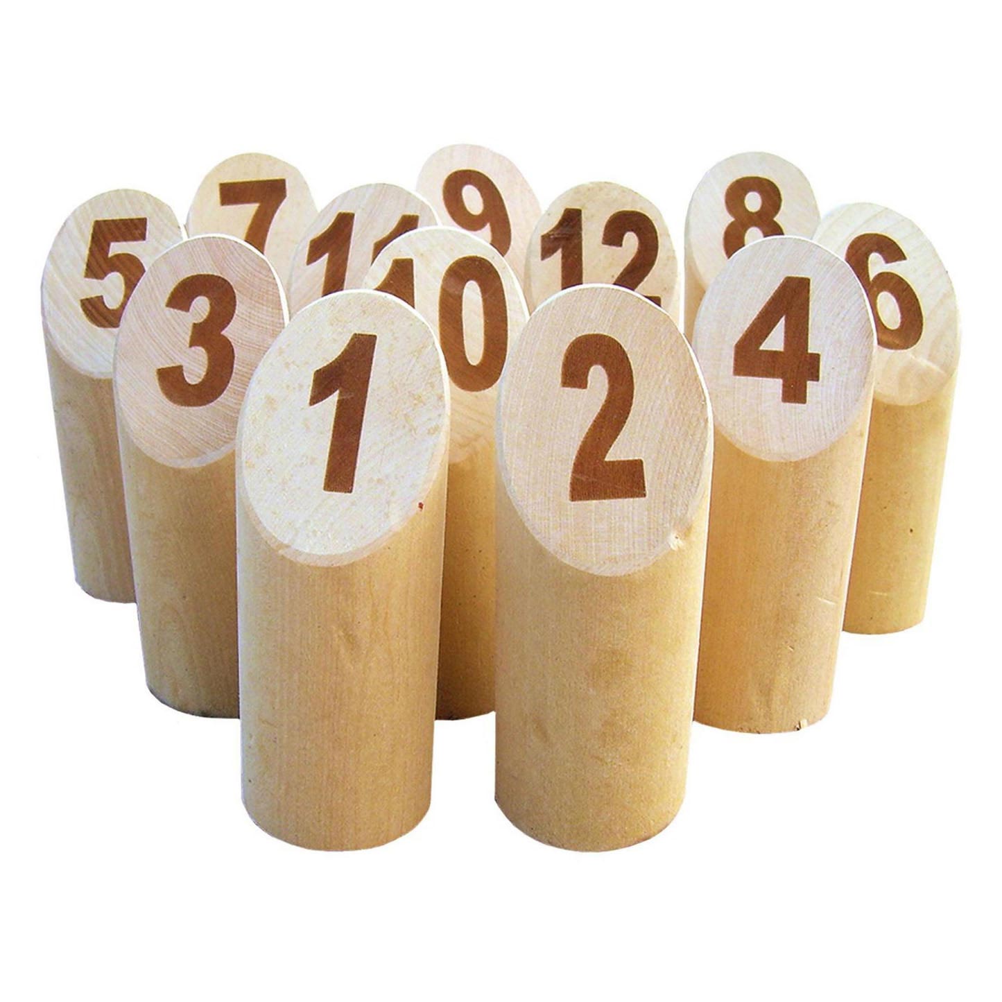 Tactic mölkky – vang- en werpspel - origineel fins houten werpspel in luxe houten draagkist – duurzaam berkenhout – met gratis score-app