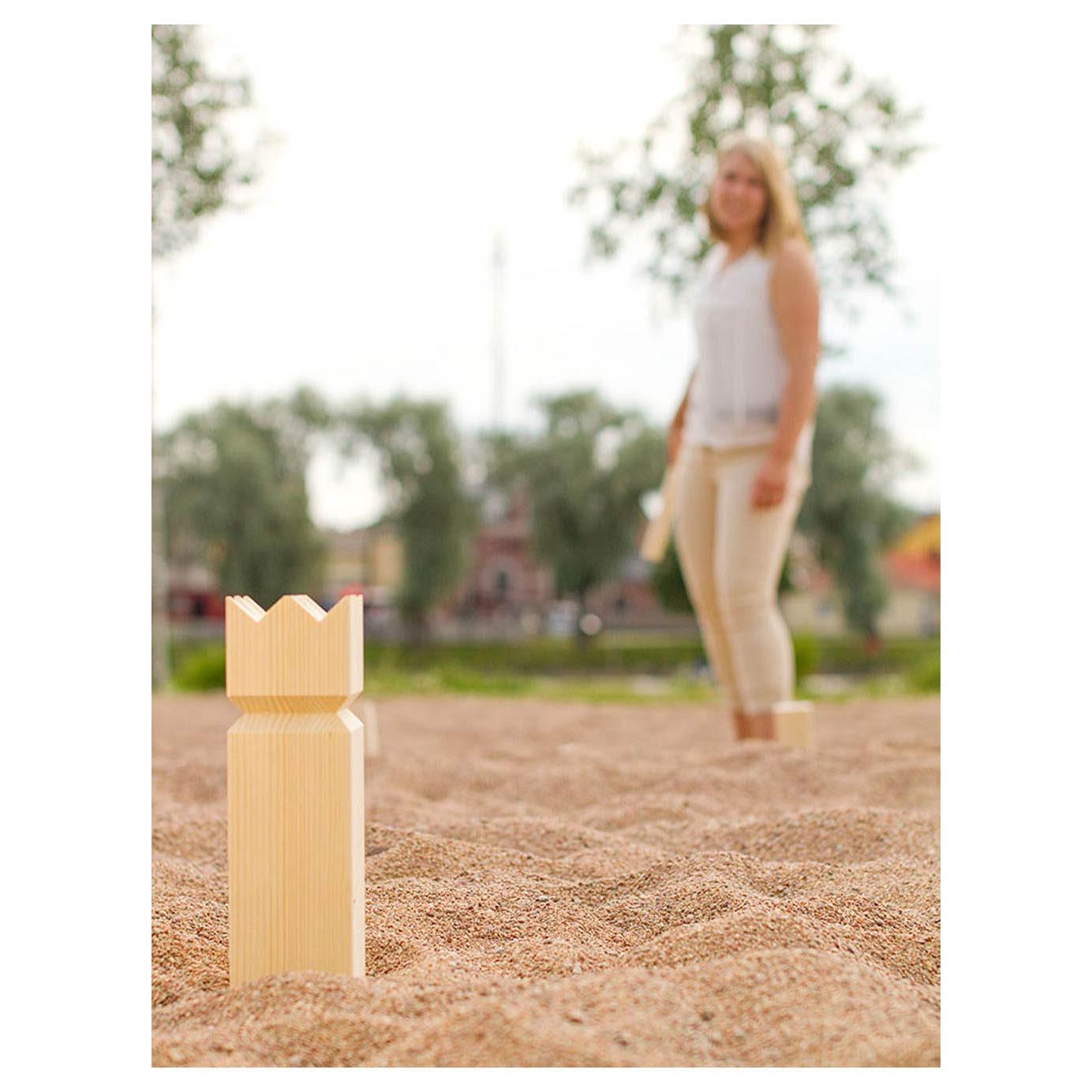 Tactic kubb – vang- en werpspel – origineel zweeds werpspel in handige draagbare doos – duurzaam grenenhout
