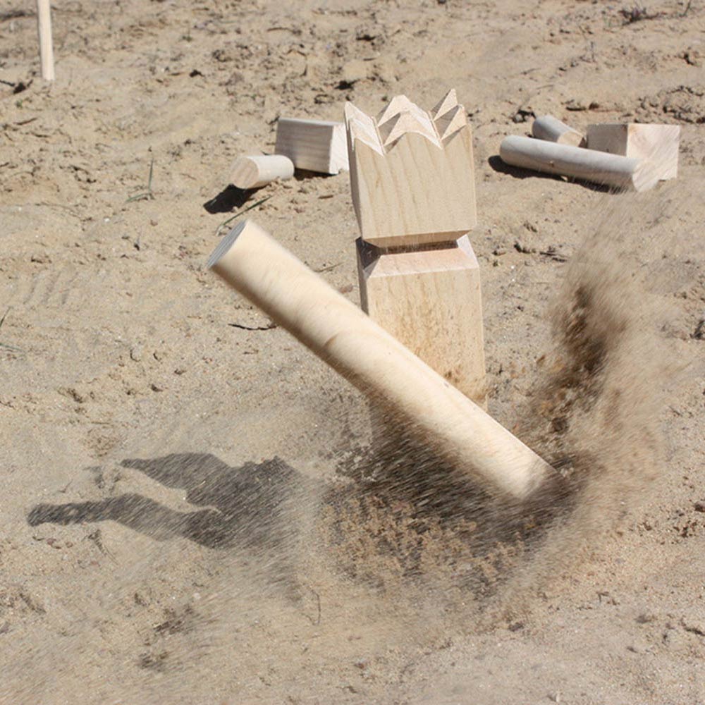 Tactic kubb – vang- en werpspel – origineel zweeds werpspel in handige draagbare doos – duurzaam grenenhout