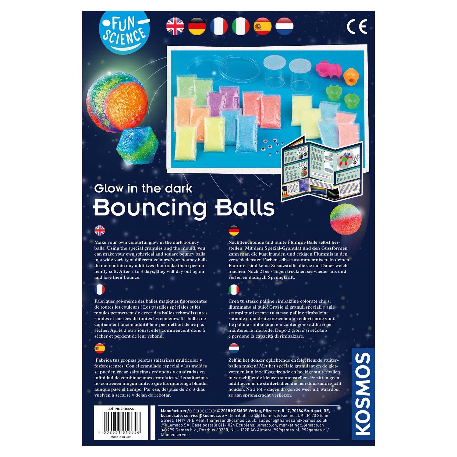 Kosmos glow in the dark stuiterballen maken, 20e.