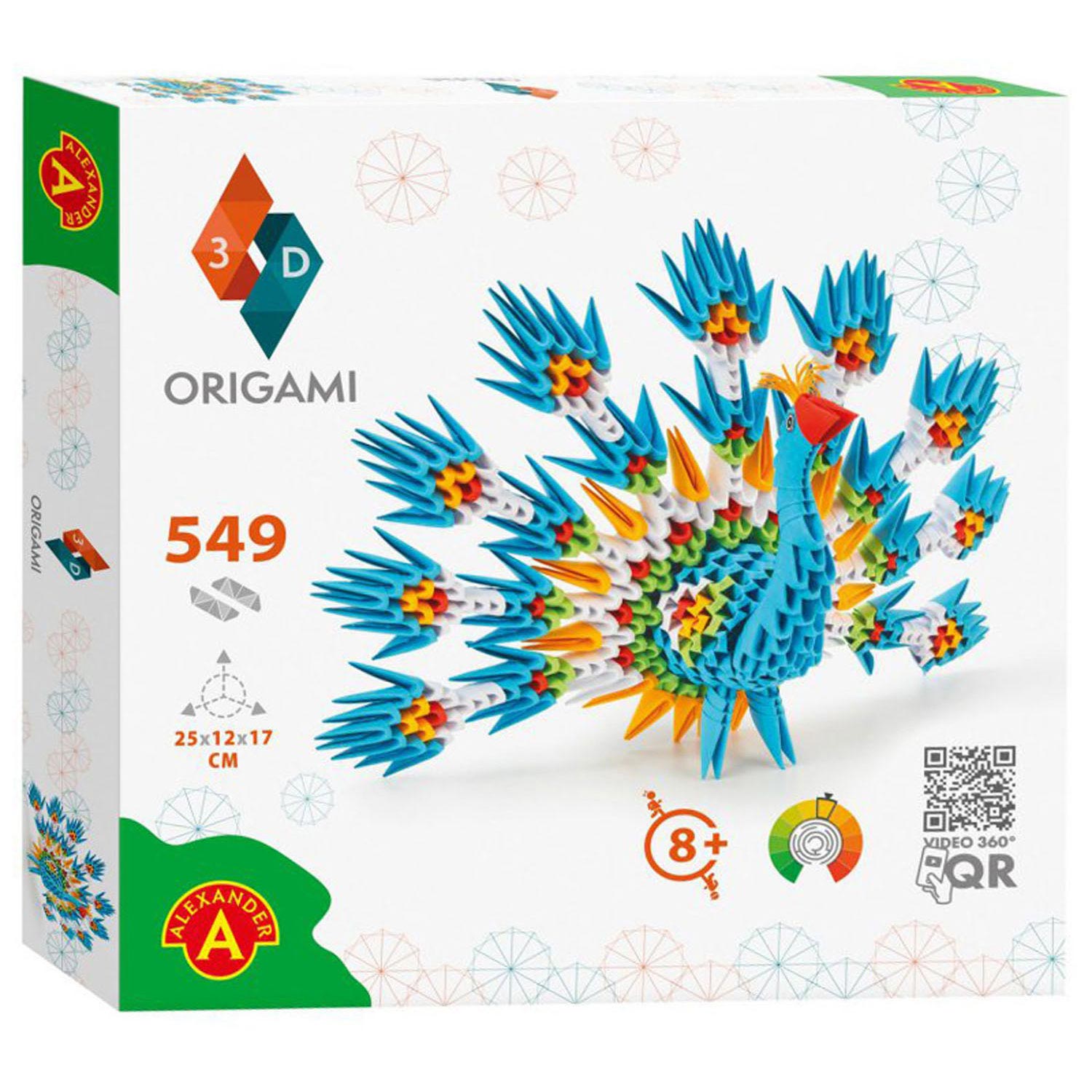 Alexander toys origami 3d - pauw, 549dlg.