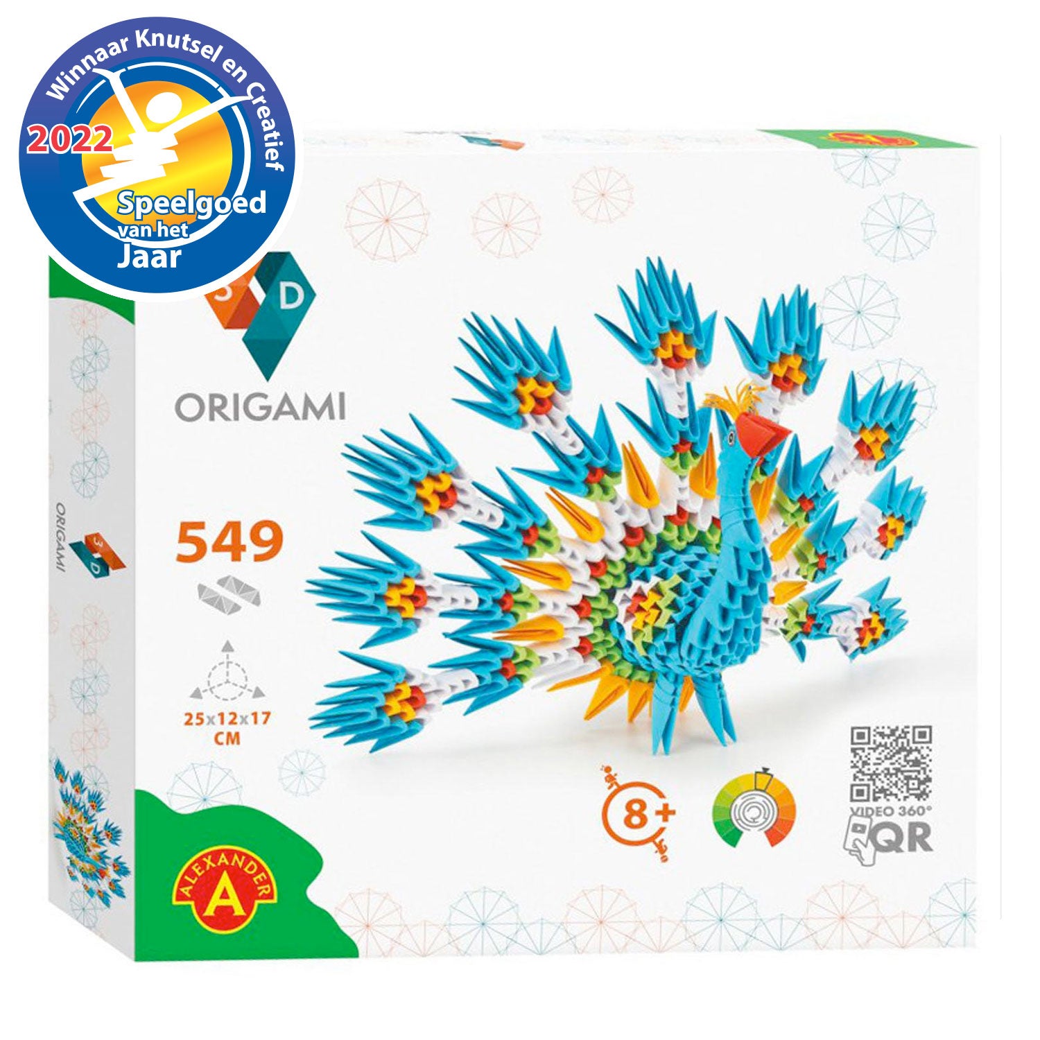 Alexander toys origami 3d - pauw, 549dlg.