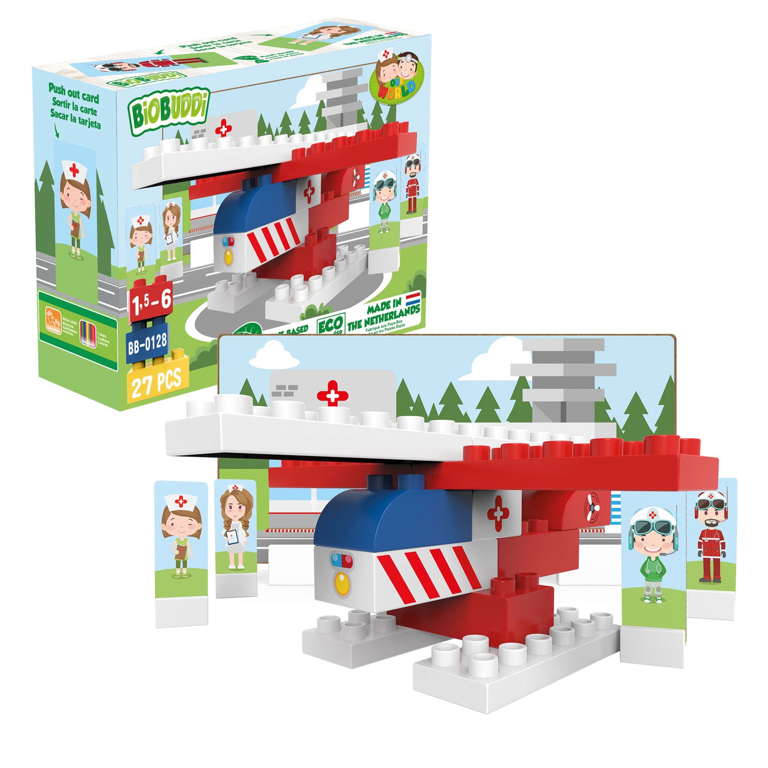 BiOBUDDi Bouwset Reddingshelikopter