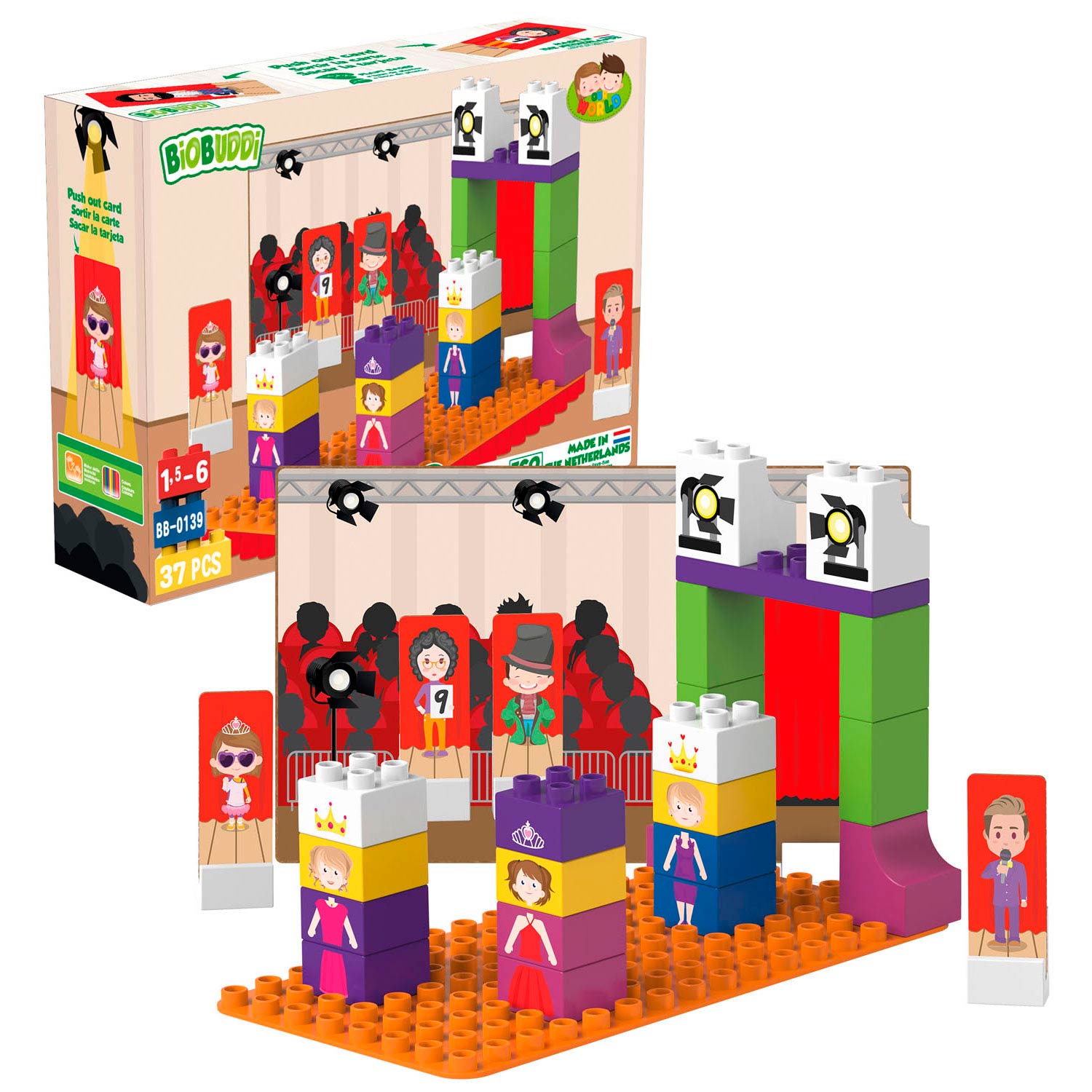 Biobuddi bouwset catwalk, 37dlg.