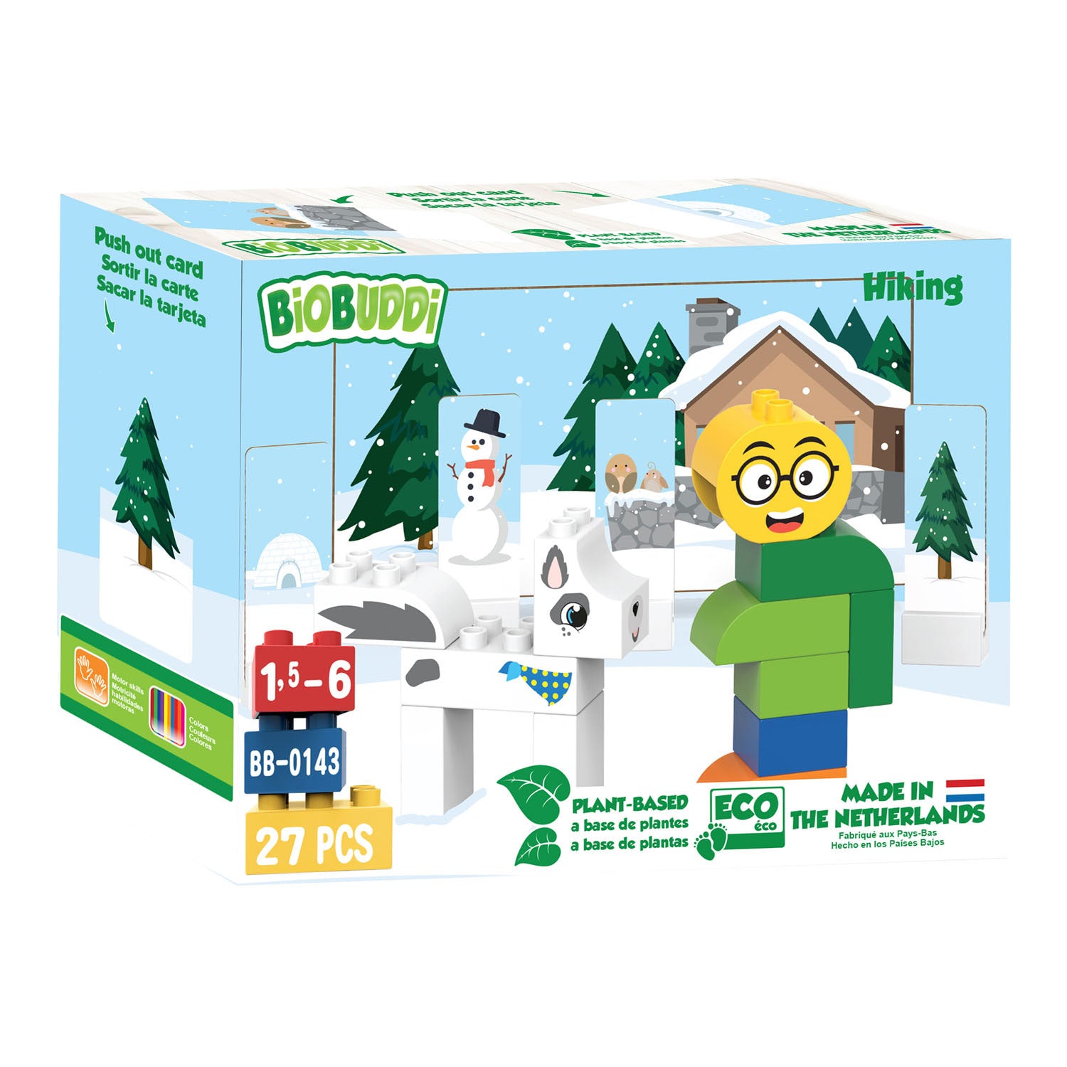 Biobuddi bouwset wandelen, 27dlg.