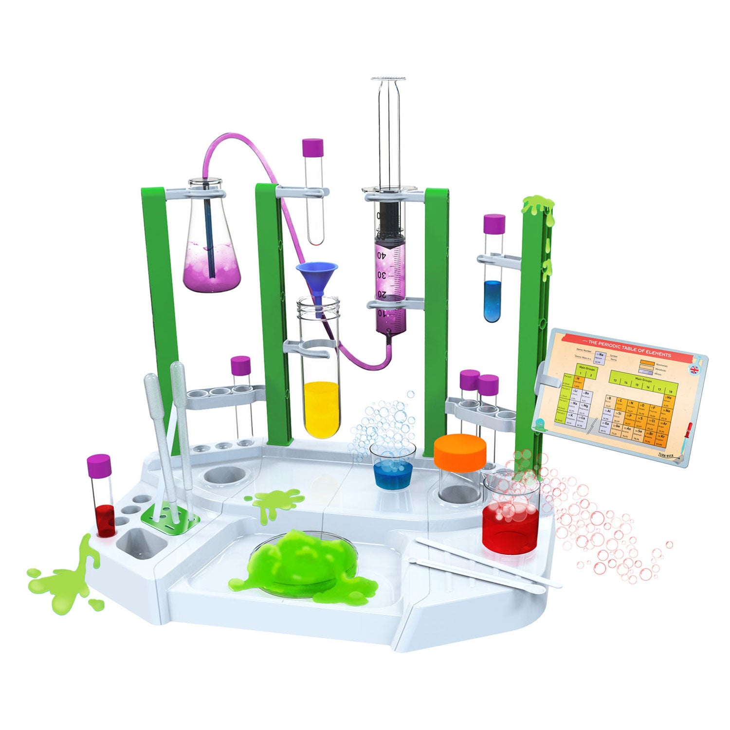 Kosmos big fun chemistry – experimenteerset – 17-delig - 20 experimenten – inclusief glow-in-the-dark slijm - chemielaboratorium
