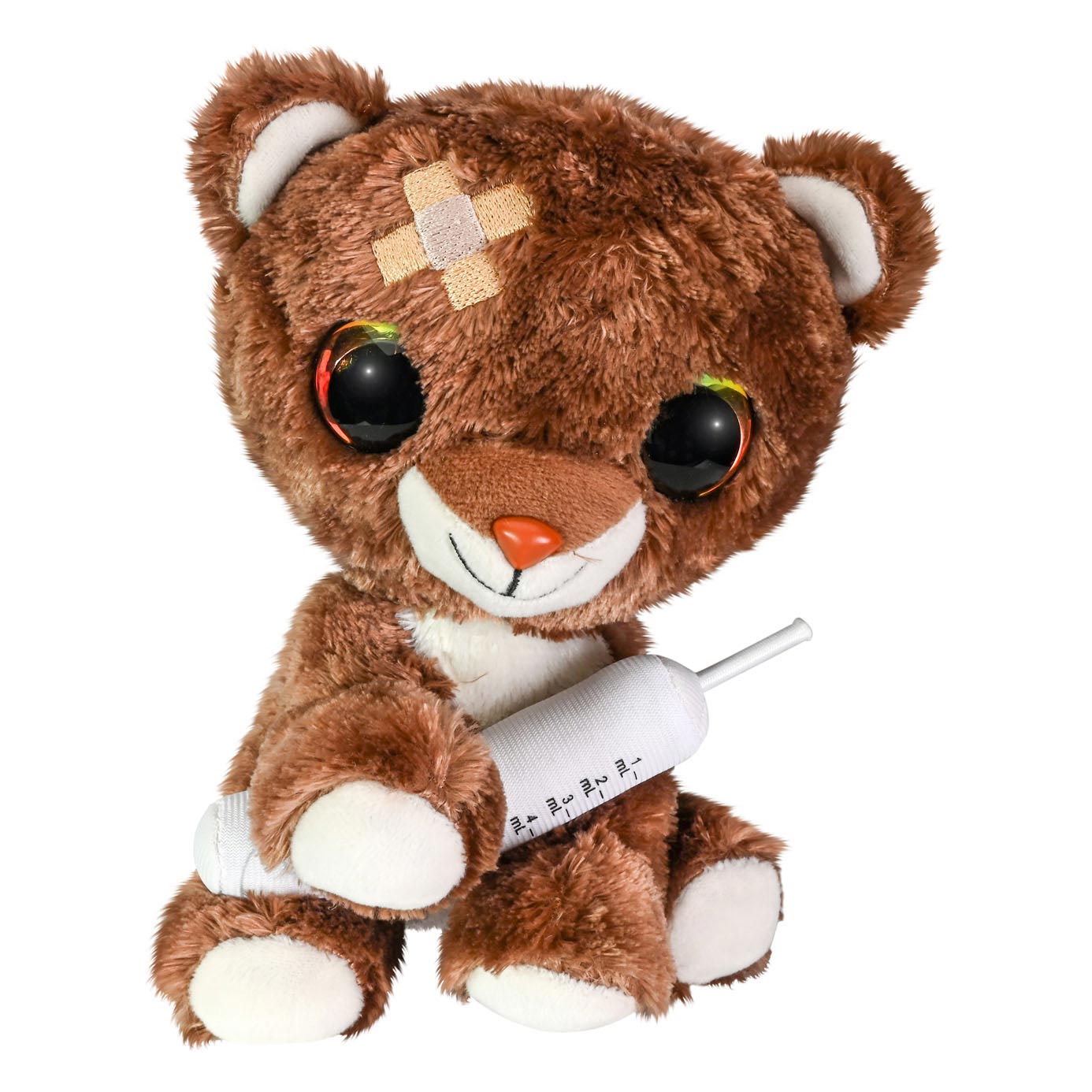Lumo Stars Knuffel Get Well - Bruine Bier met Spuit, 15cm
