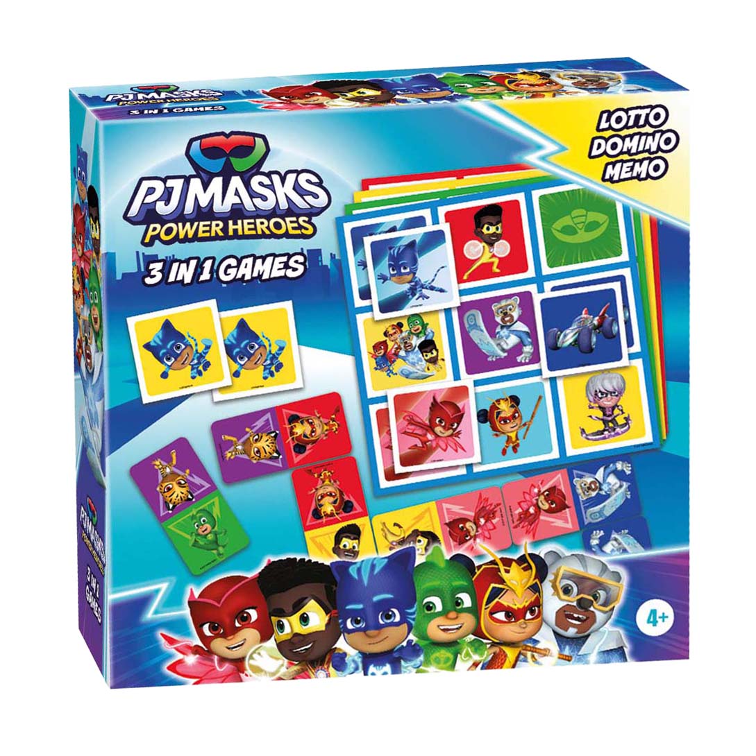 Tactic pj masks 3in1 memo lotto domino