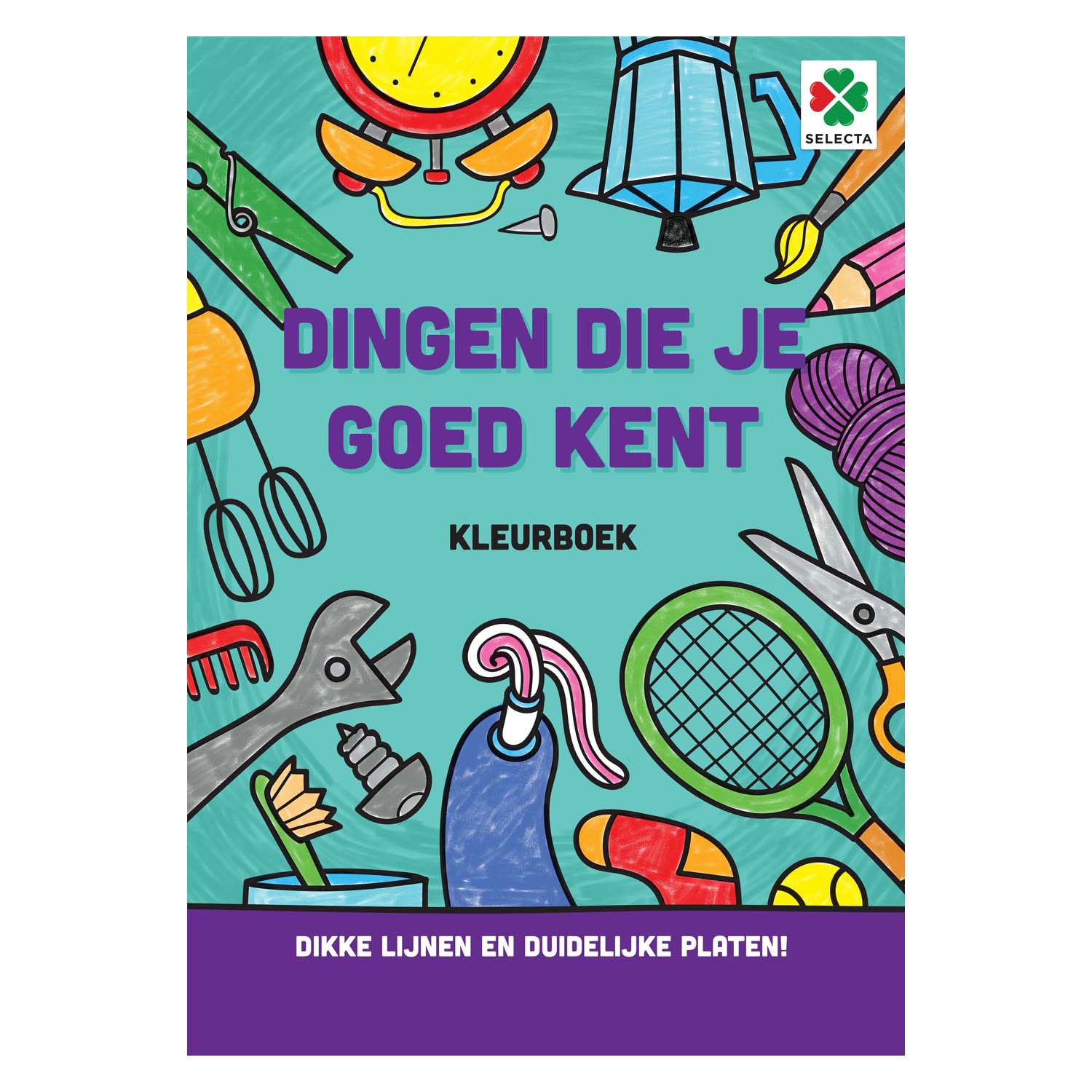 Selecteer dingen die je goed kent kleurboek