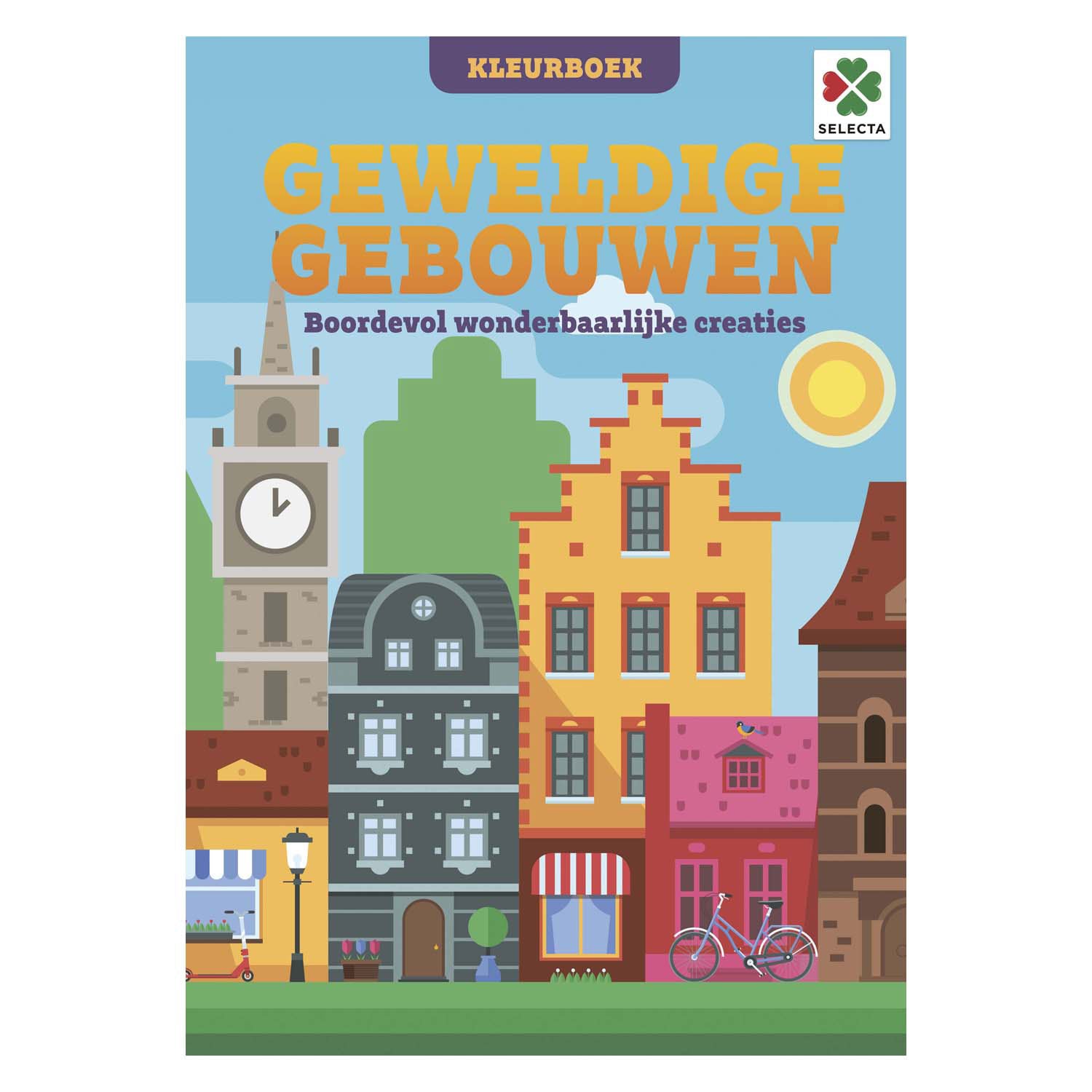 Selecteer een geweldig gebouwen kleurboek