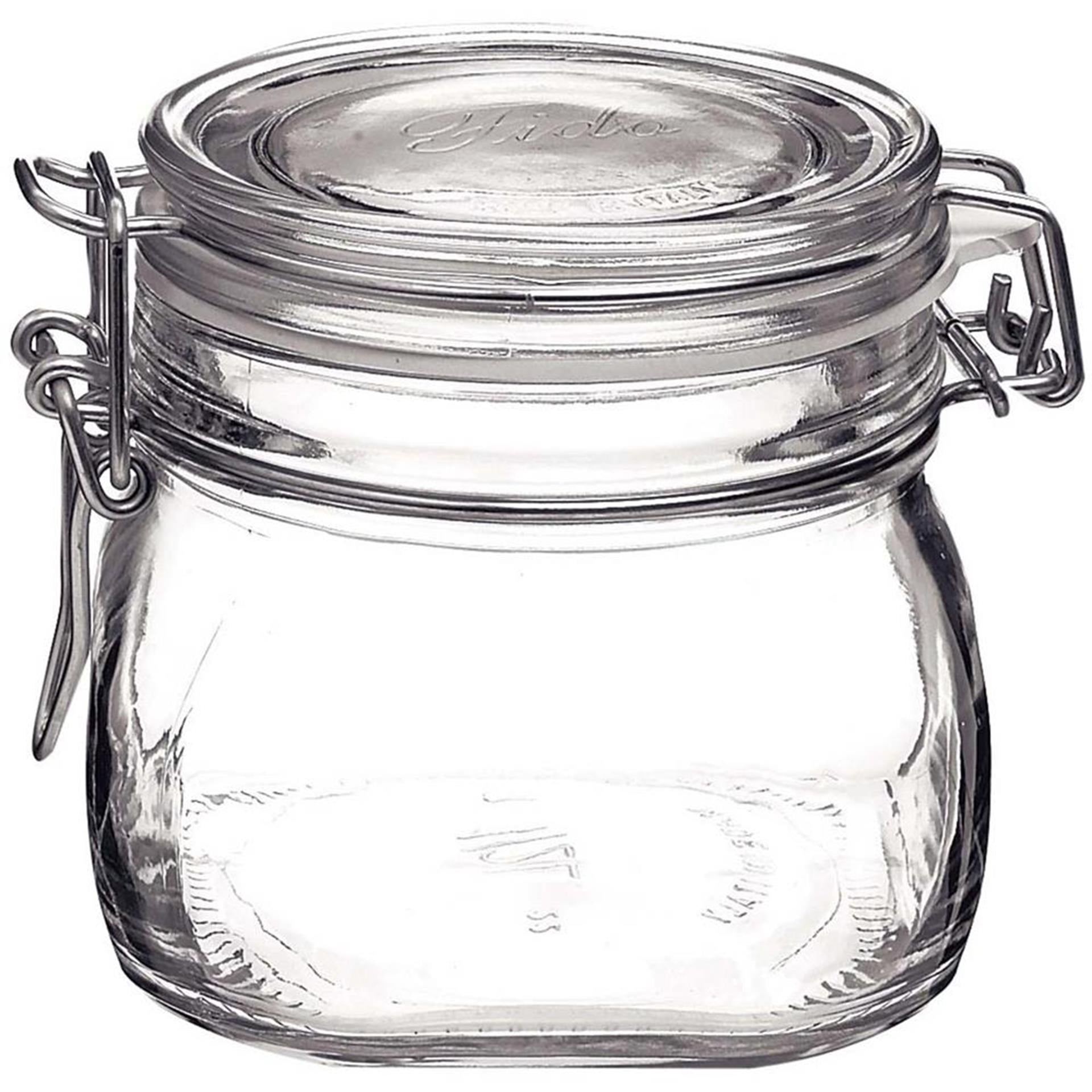Rocco bormioli klempot vierkant 0,5ltr fido pak a 6 st