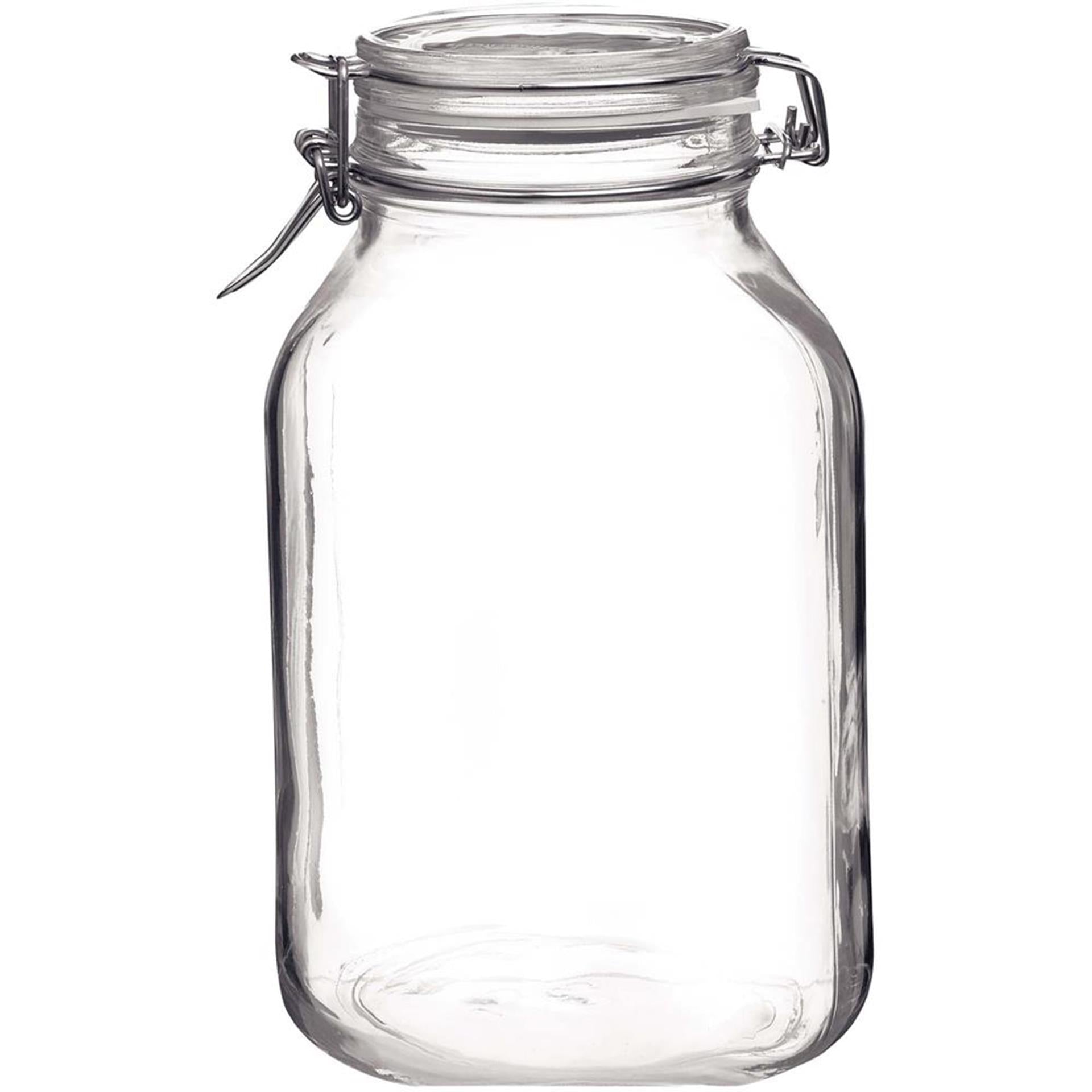 Rocco bormioli bormioli weckpot inmaakpot vierkant 1,5ltr fido pak a 6 st.