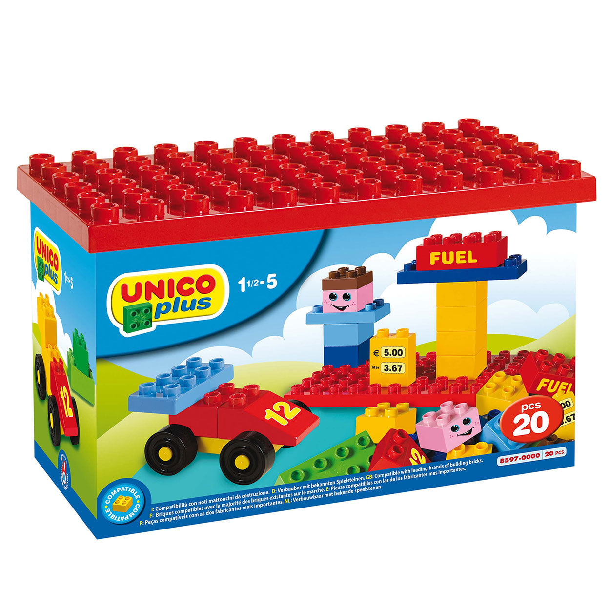 Unicoset met bouwplaat, 20dlg
