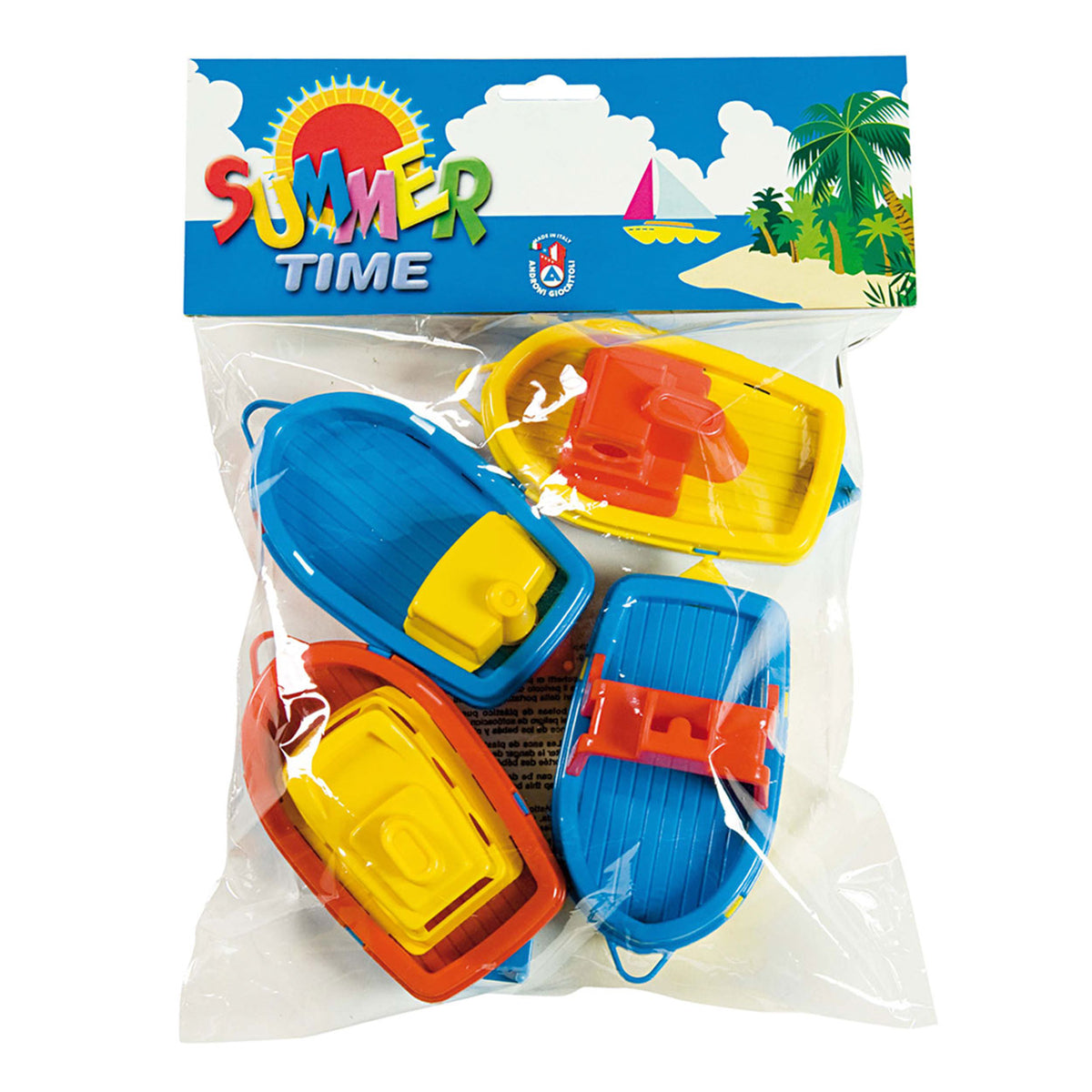 Summertime boats 4 pieces