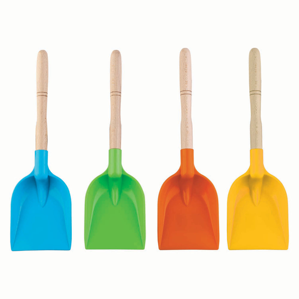 Androni schep met houten staal kleur, 34cm