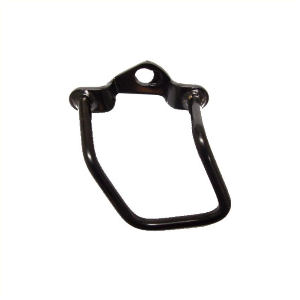 Derailleurbeschermer zwart, 88mm, breedte 32mm. montage op als.