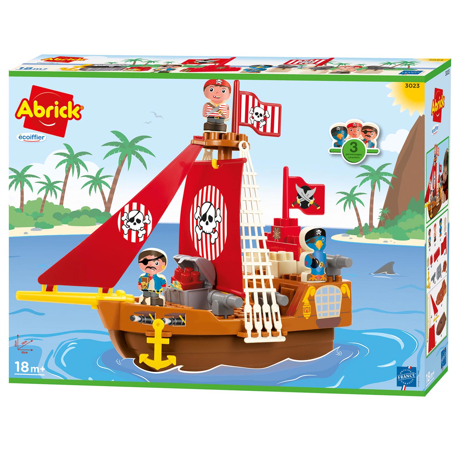 Abrick ecoiffier piratenschip