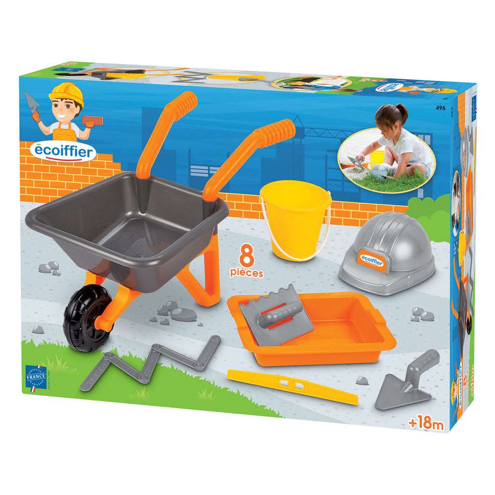 Ecoffier ecoiffier kruiwagen met metselset