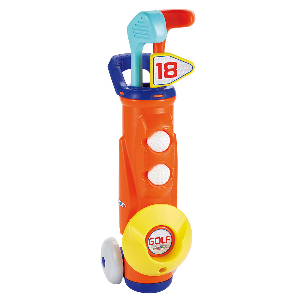 Écoiffier golfset met trolley 51 cm 7-delig oranje