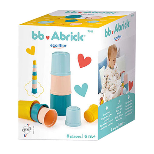 Écoiffier ecoiffier bb abrick stapeltoren - 8dlg.