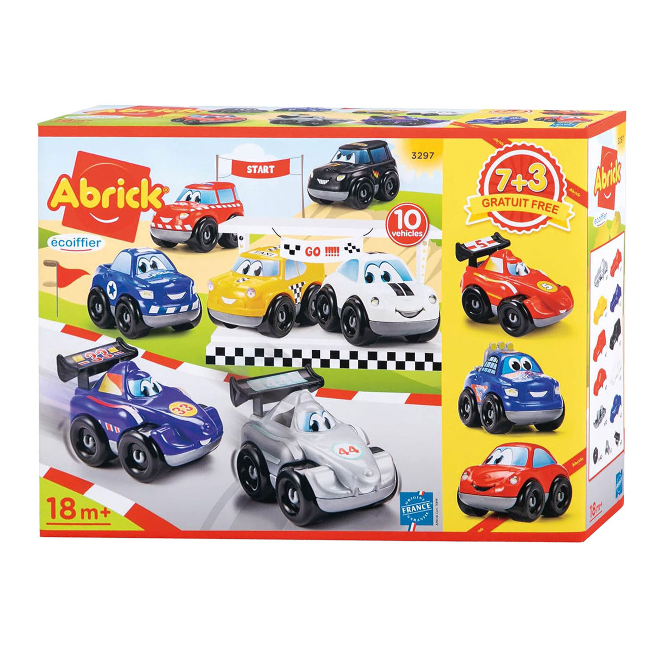 Abrick ecoiffier racewagens - 10st.