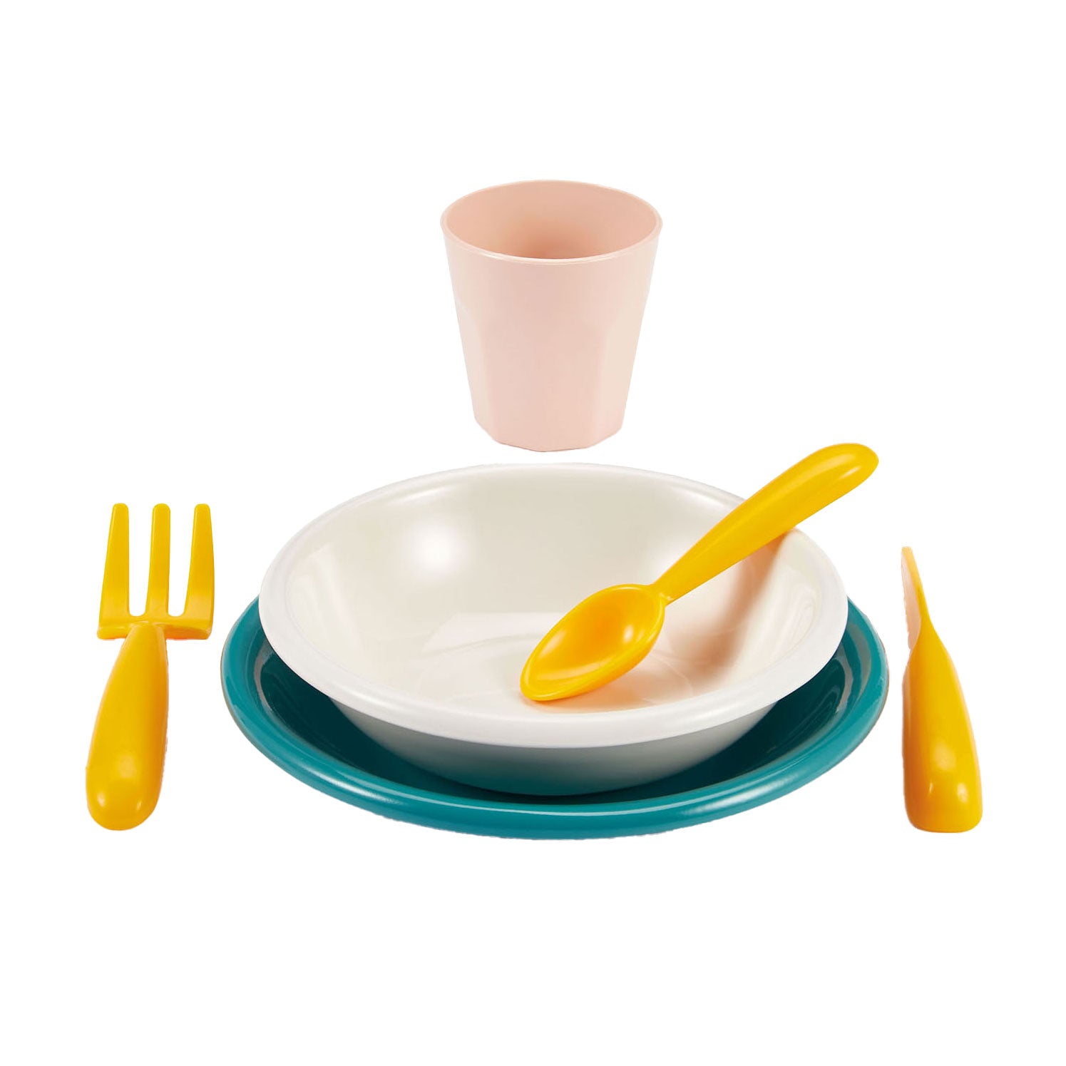Ecoiffier picknick speelset met ingrediënten picknickmand, 32dlg.