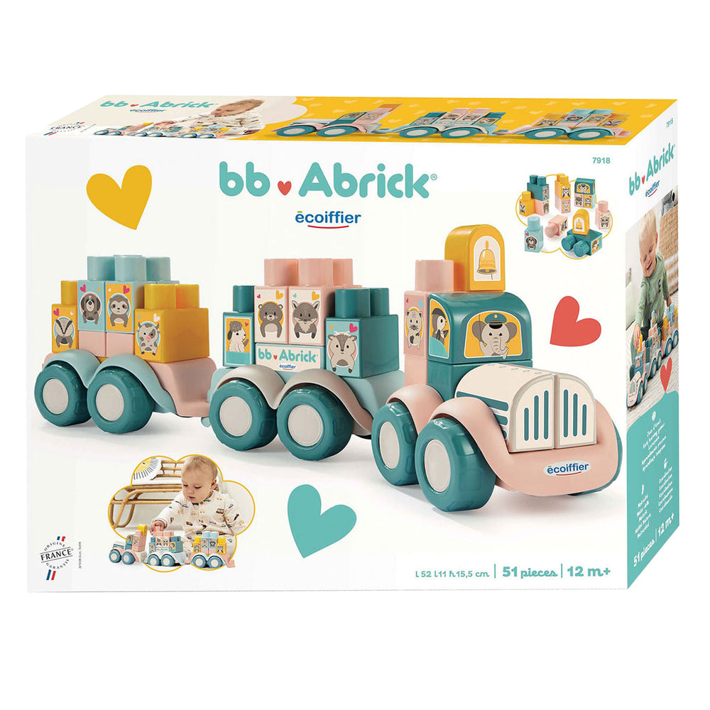 Abrick Ecoiffier Train Construction Playset