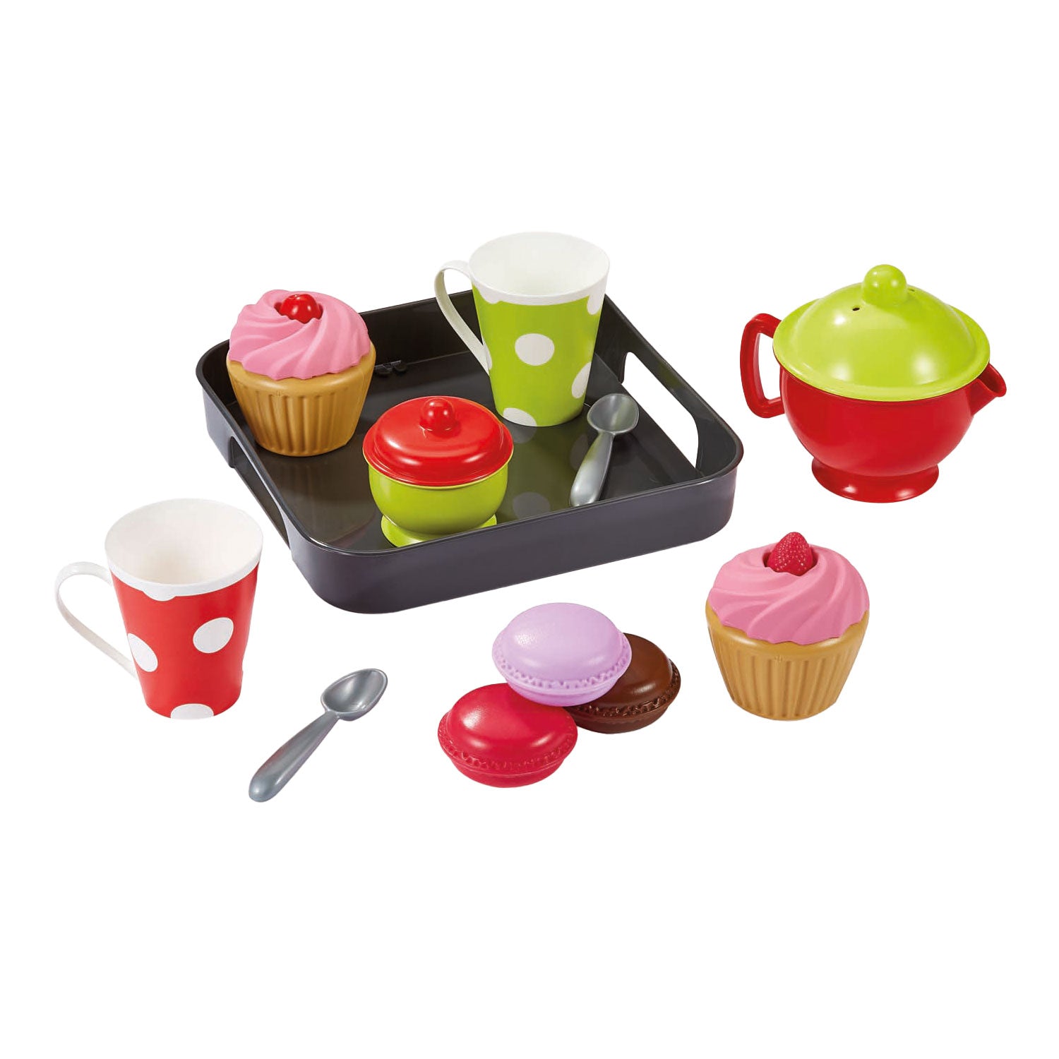 Écoiffier ecoiffier 100% chef cupcakes op dienlad speelset - 12dlg.