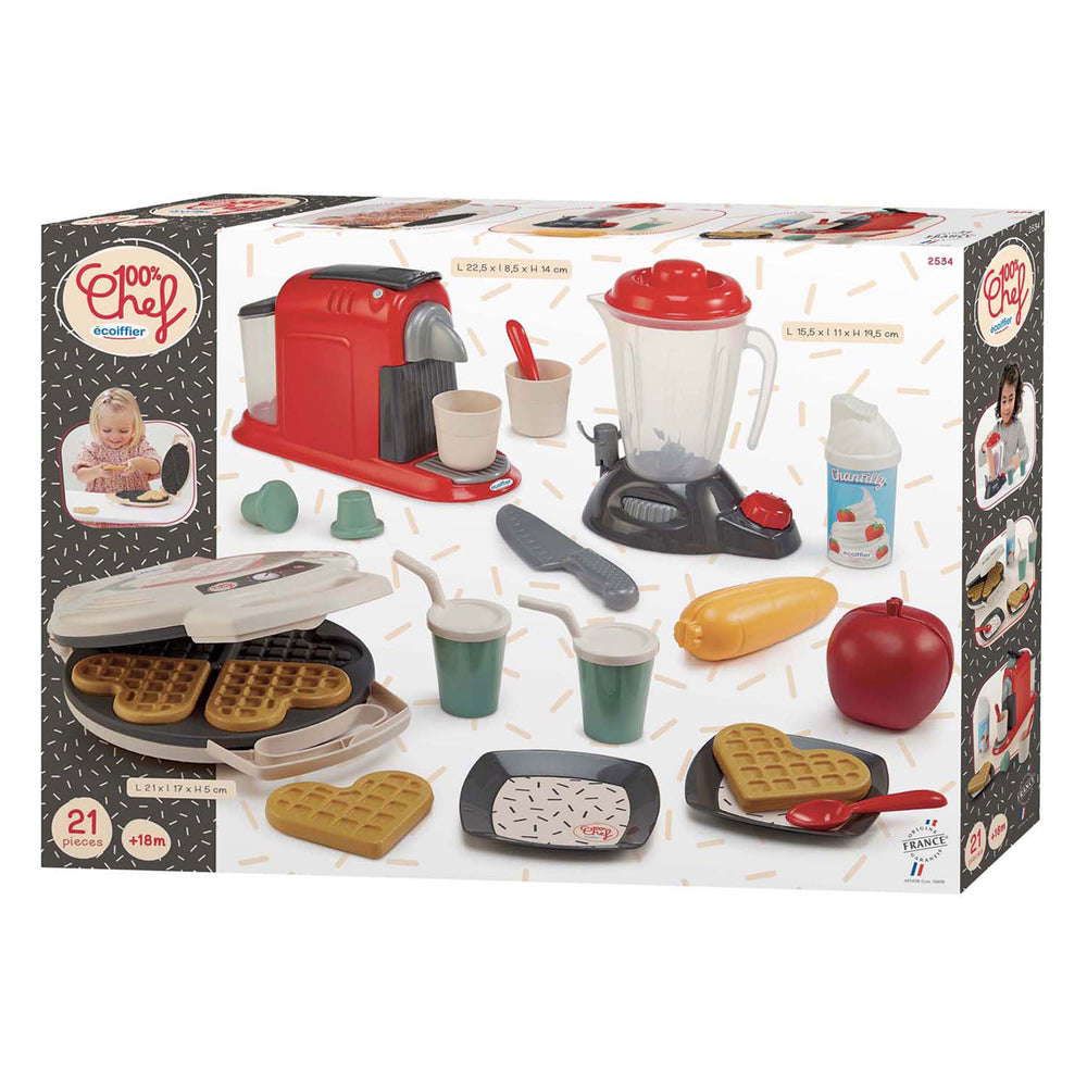 Ecoiffier 100% chef keukenapparatuur - 21dlg.