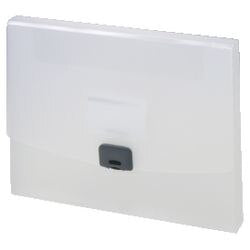 Documentmap vk pp a4 33,5x24cm transparant clipsluiting capaciteit 250 vel