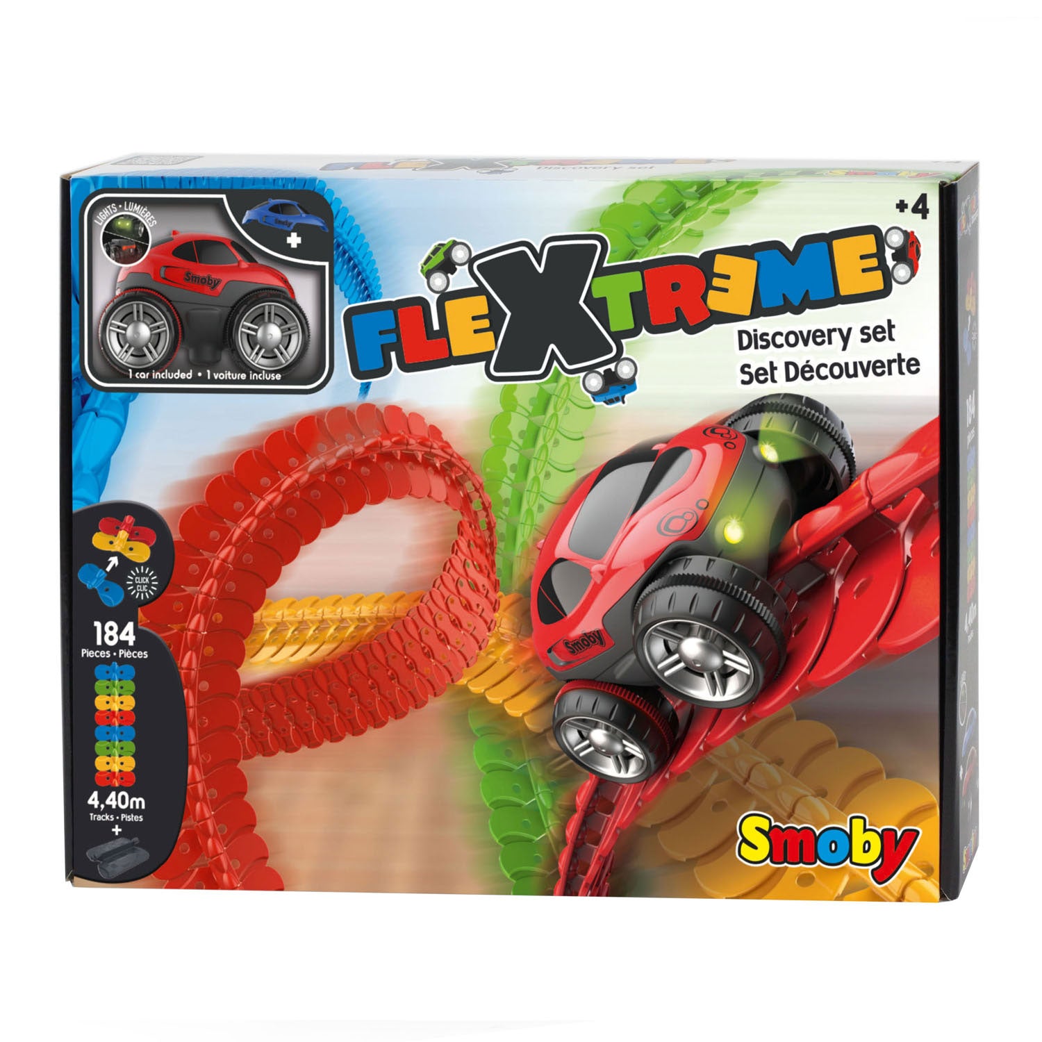 Smoby Flextreme Discovery Racebaanset, 184dlg.