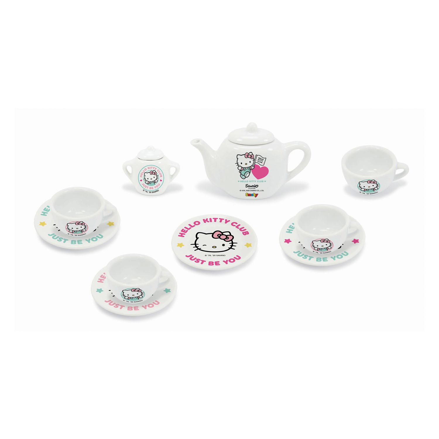 Smoby Hello Kitty Porseleinen Theeset, 12dlg.