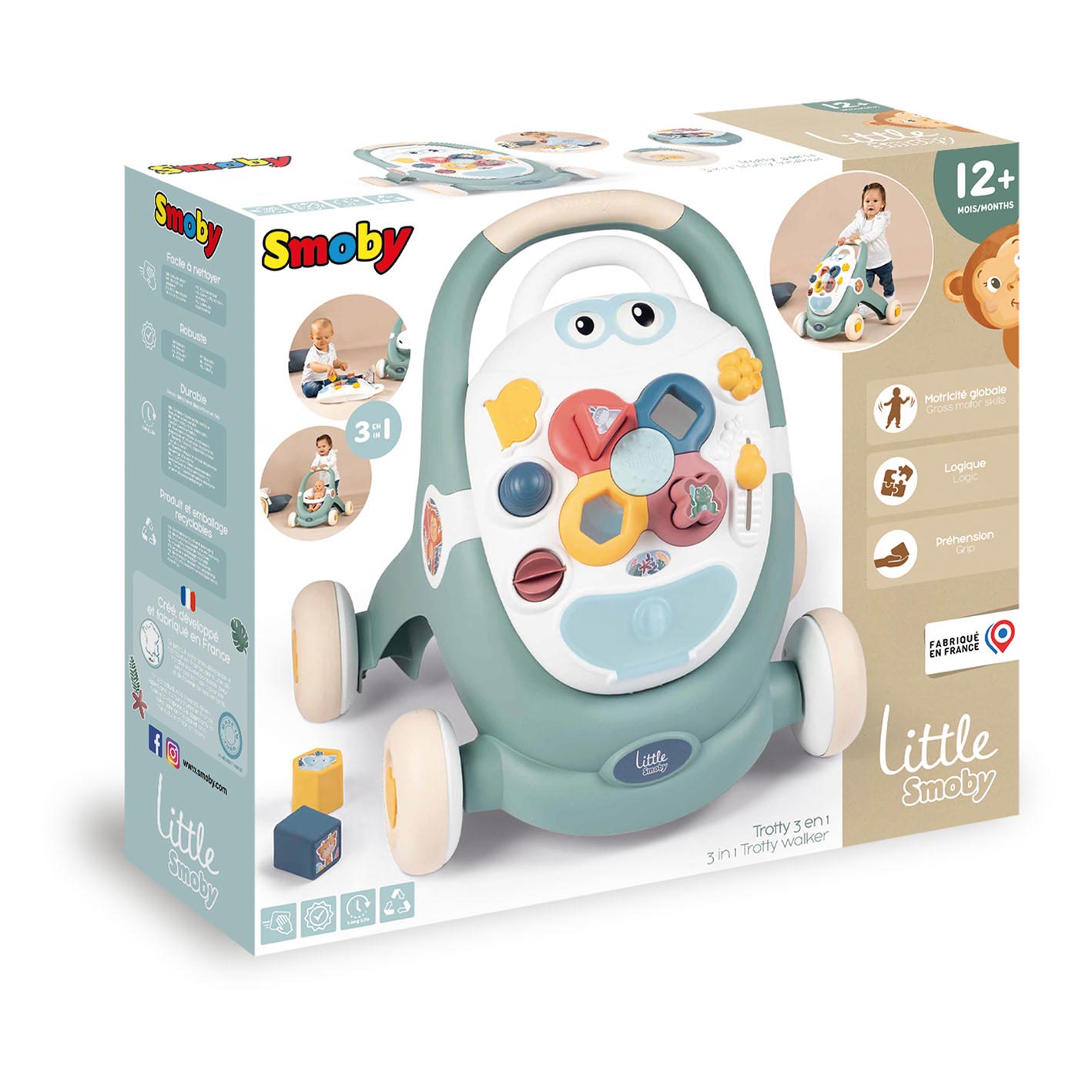 Kleine Smoby Baby Walker, 3-in-1