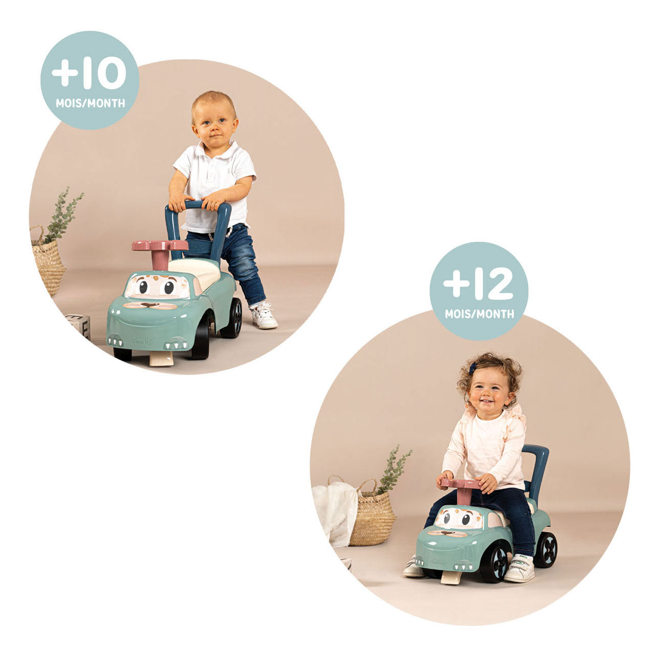 Kleine Smoby Auto Loopauto