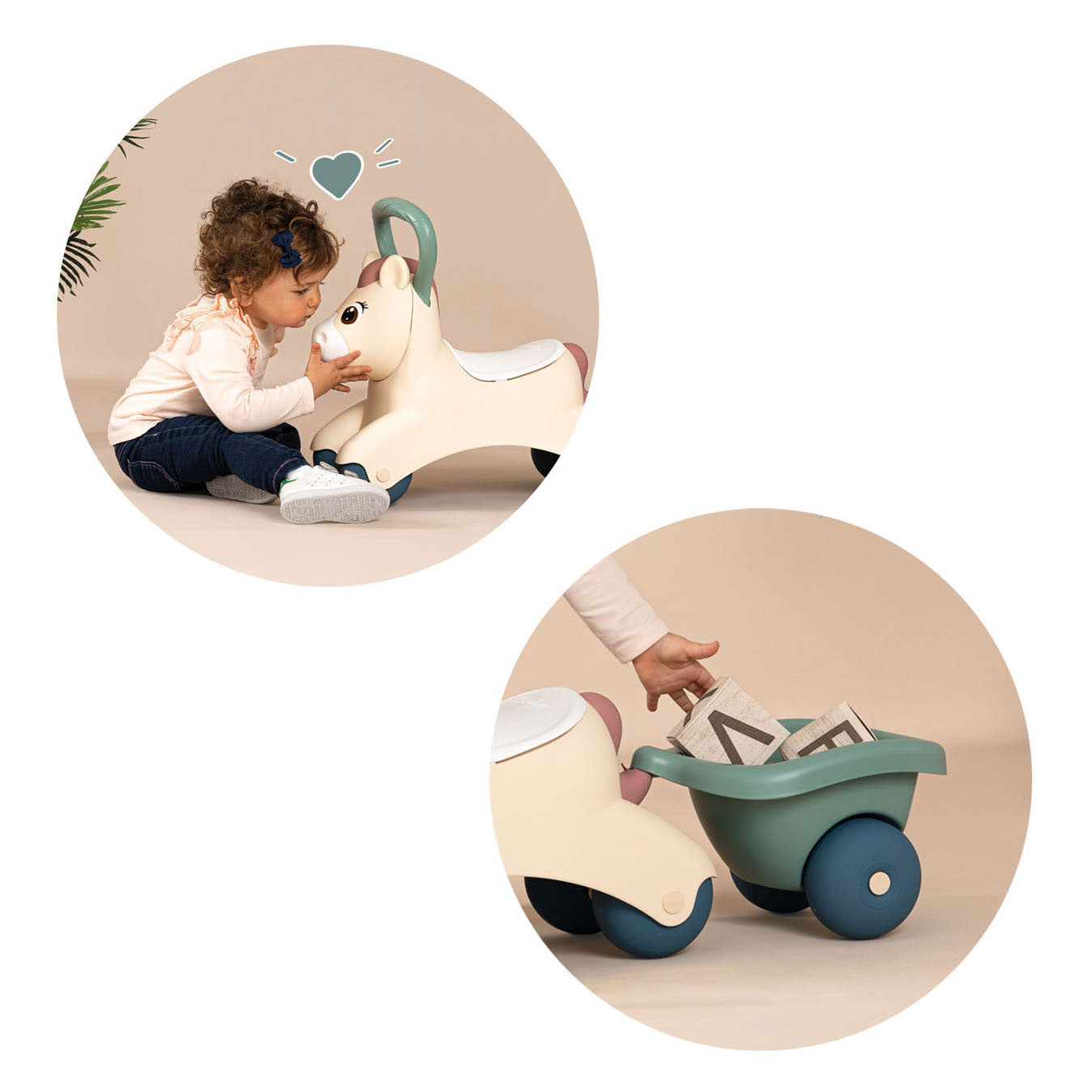 Kleine Smoby Baby Pony Loopauto