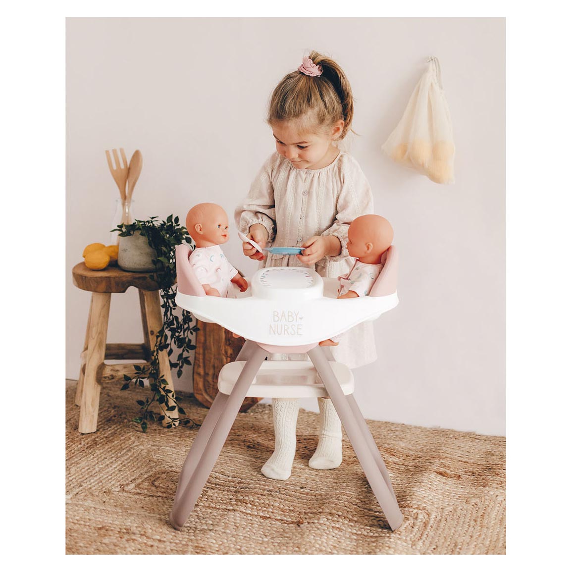 Smoby Baby Nurse Babystoel voor 2 poppen