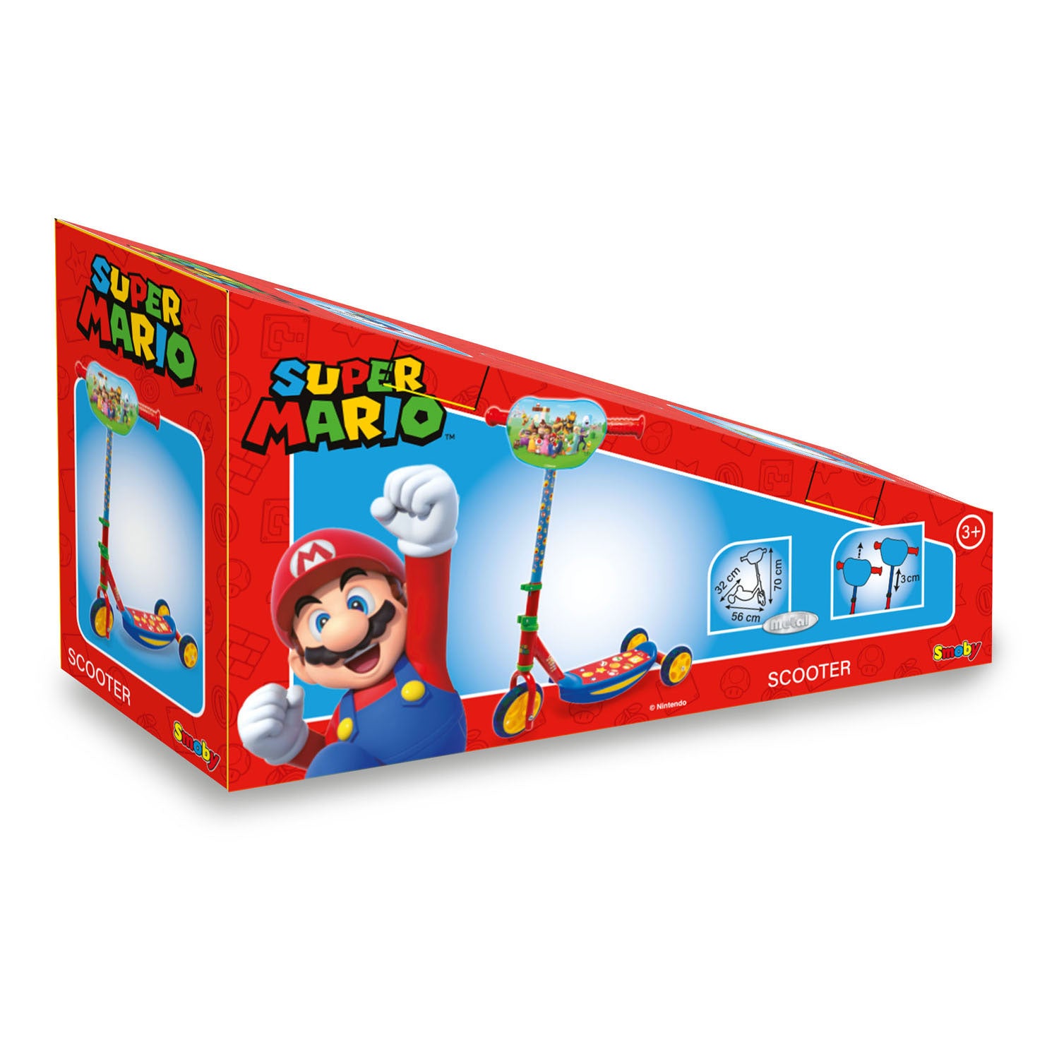 Smoby Super Mario Kinderstep met 3 wielen