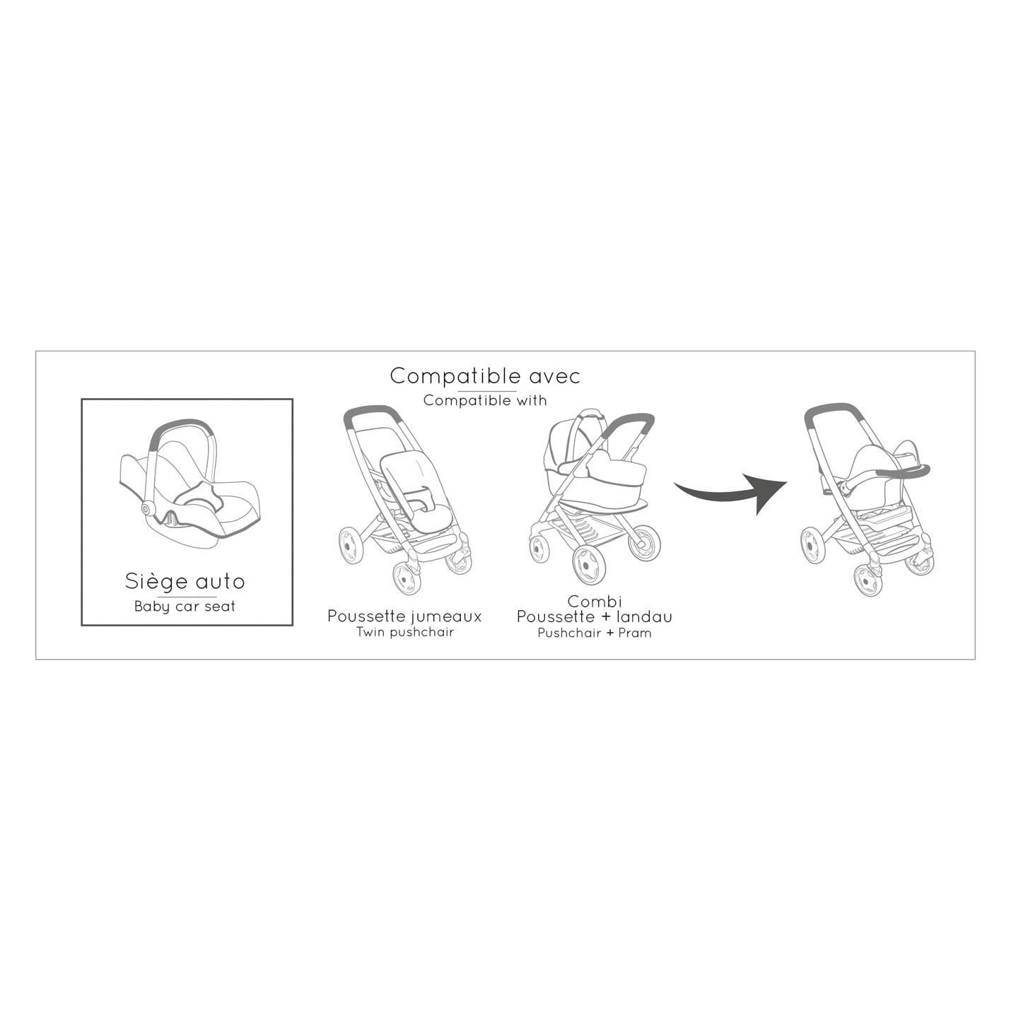 Smoby Maxi-Cosi Sage, 3-in-1