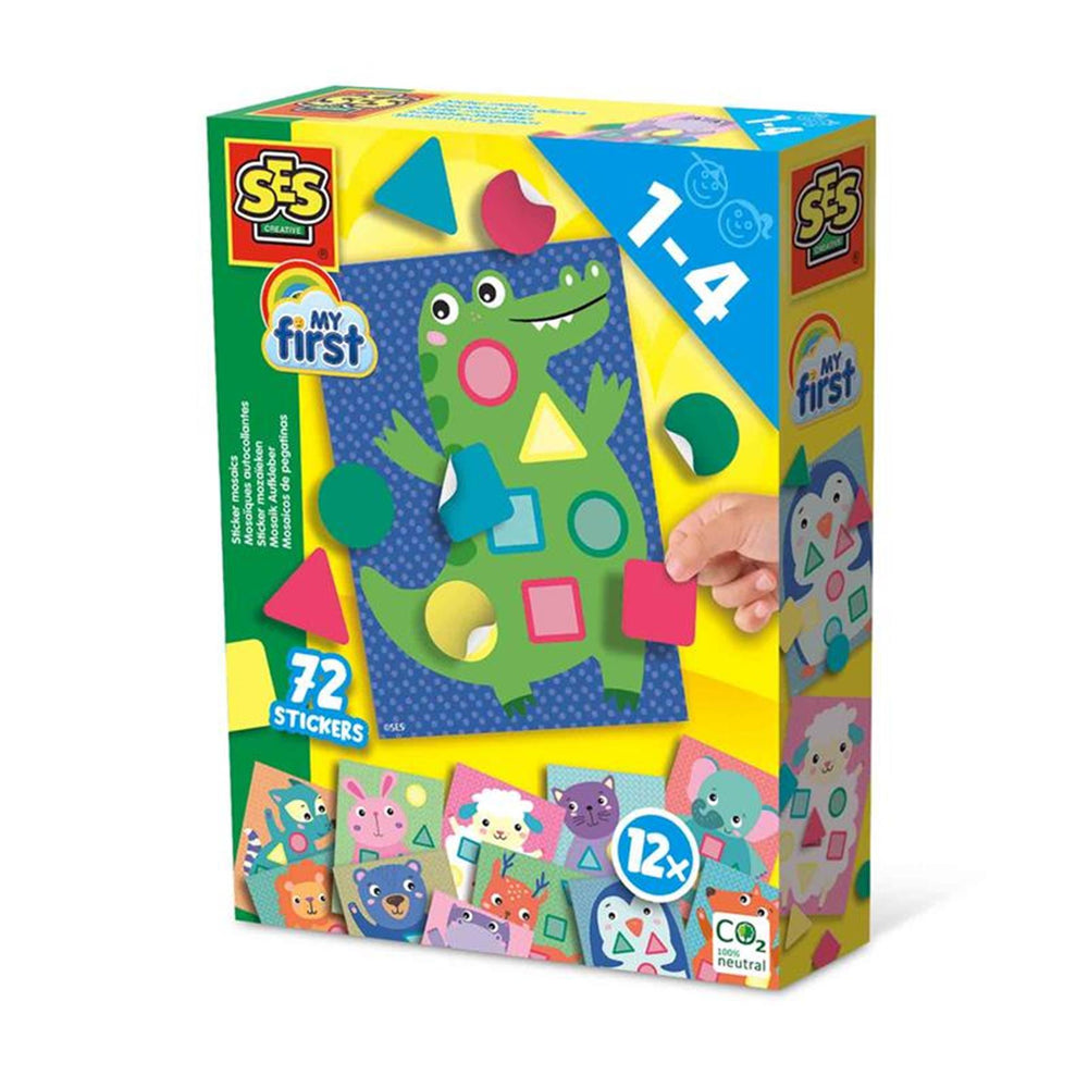 Ses mijn eerste – stickermozaïek met 72 stickers