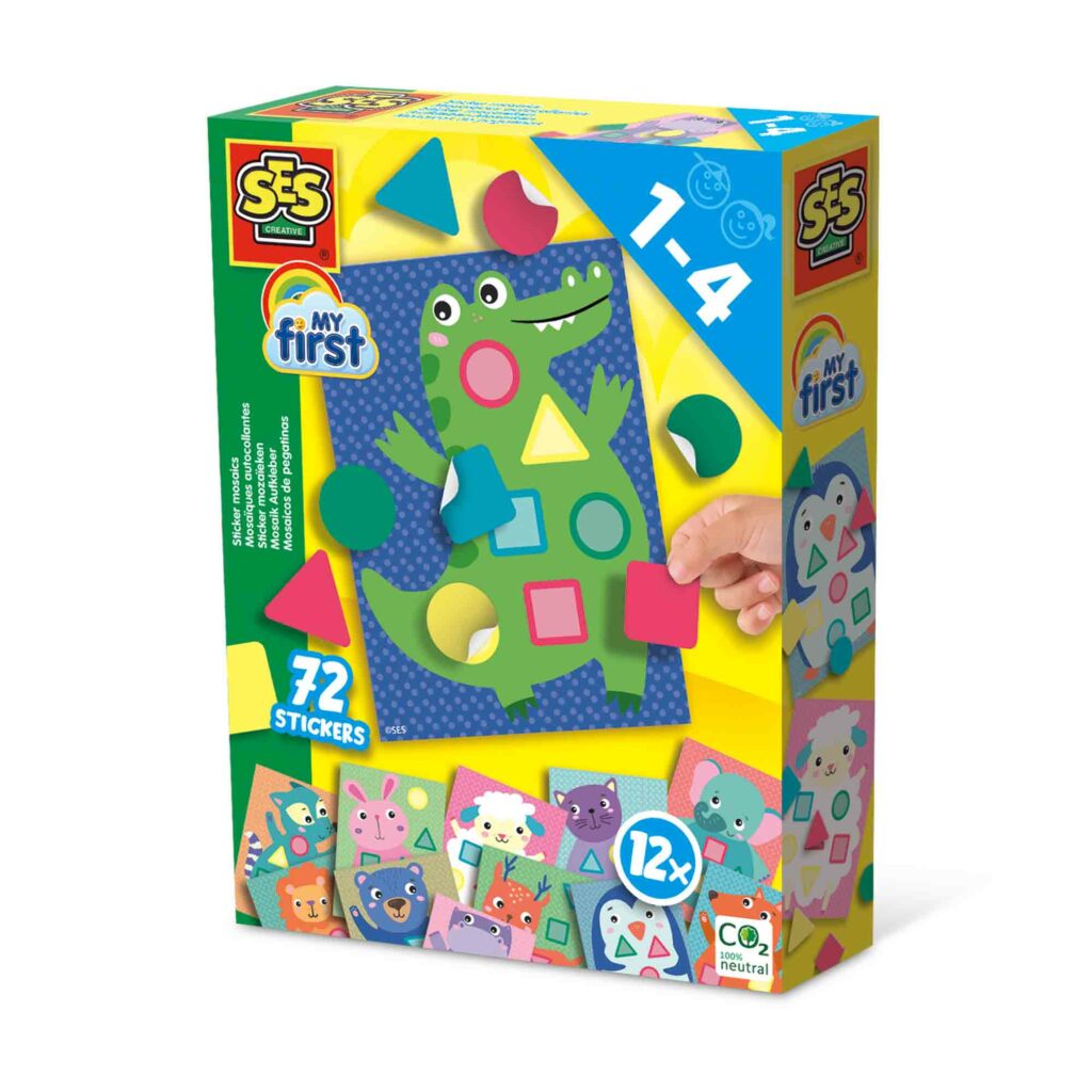 Ses mijn eerste – stickermozaïek met 72 stickers