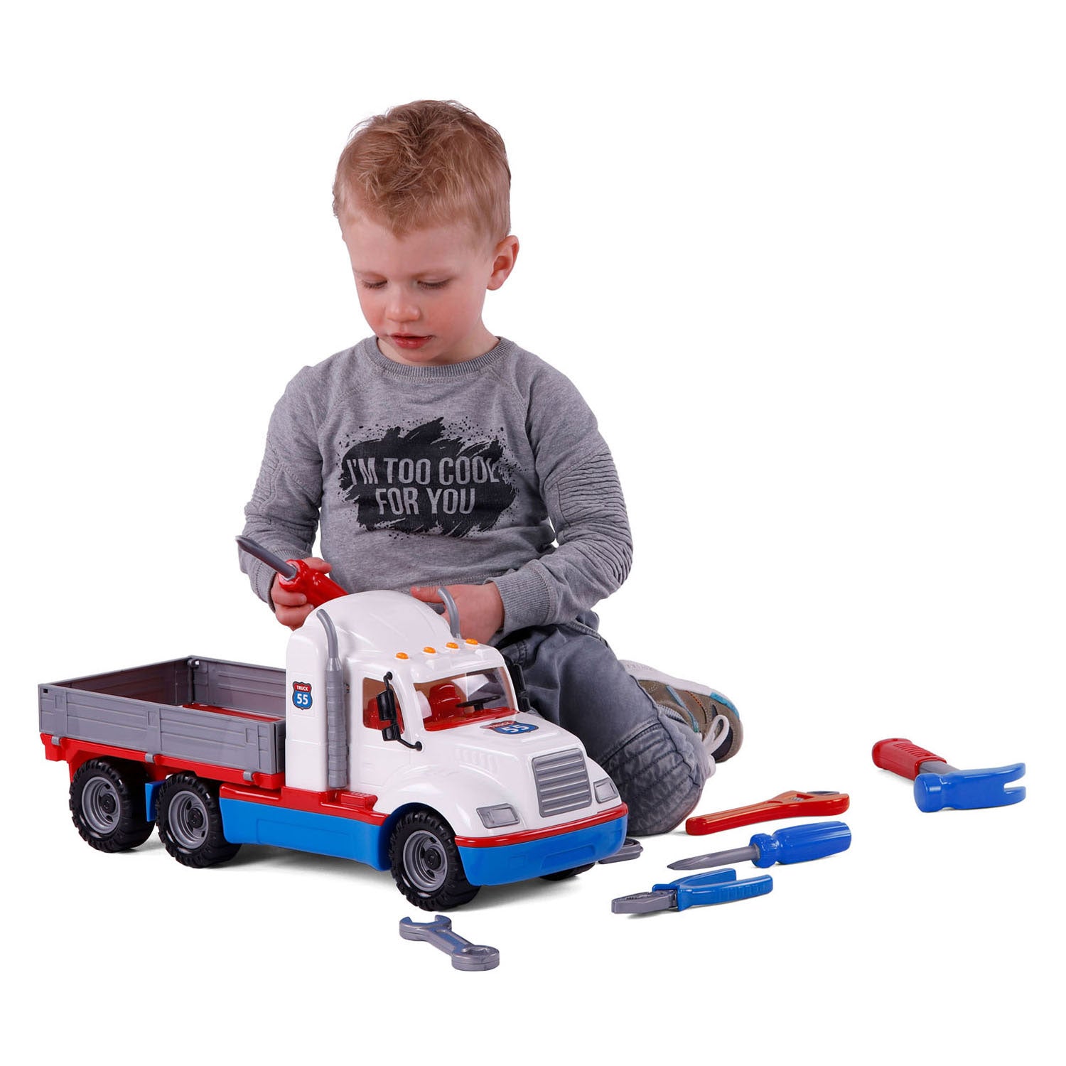 Cavallino torpedotruck met 7 gereedschappen, schaal 1:16