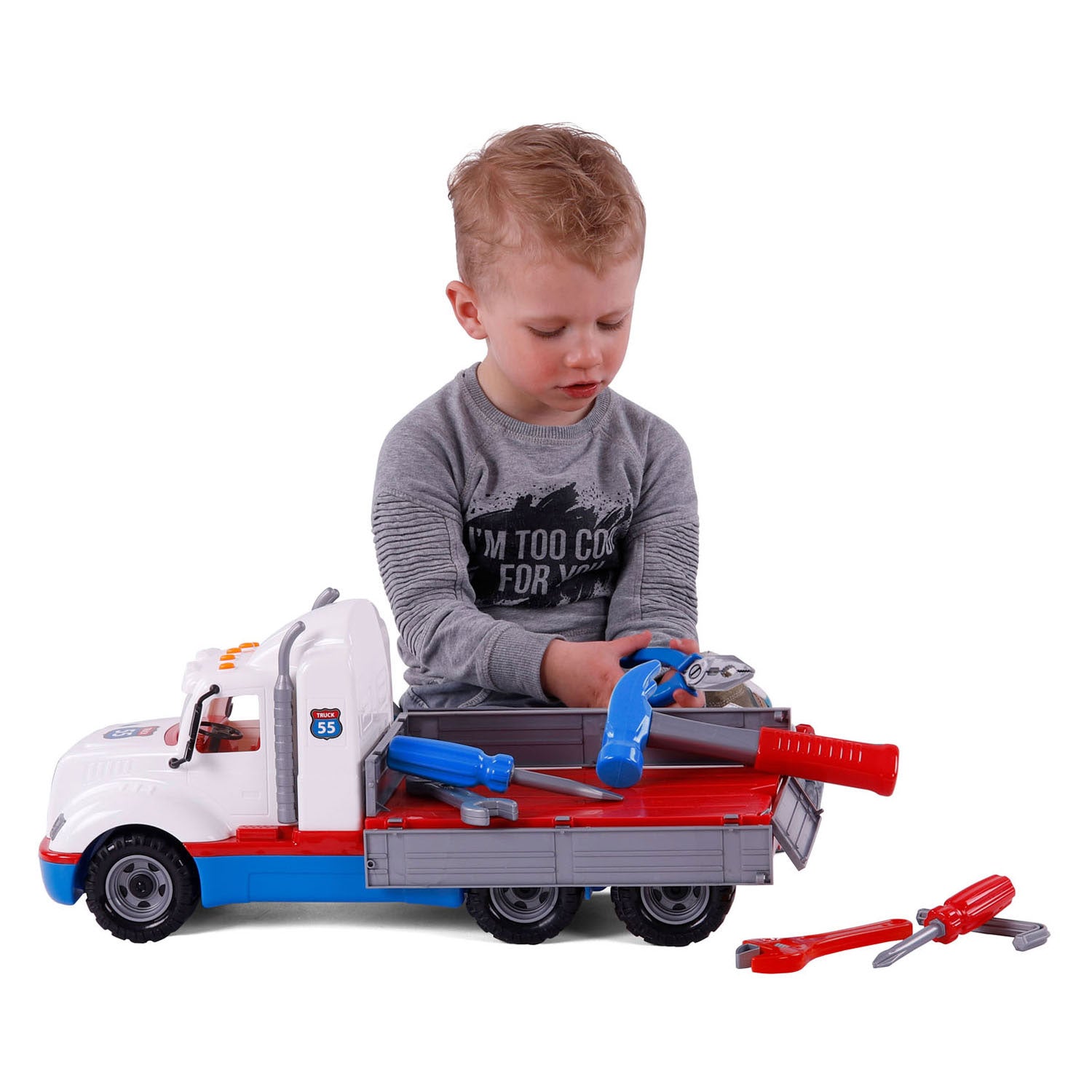 Cavallino torpedo vrachtwagen met 7 gereedschappen, schaal 1:16