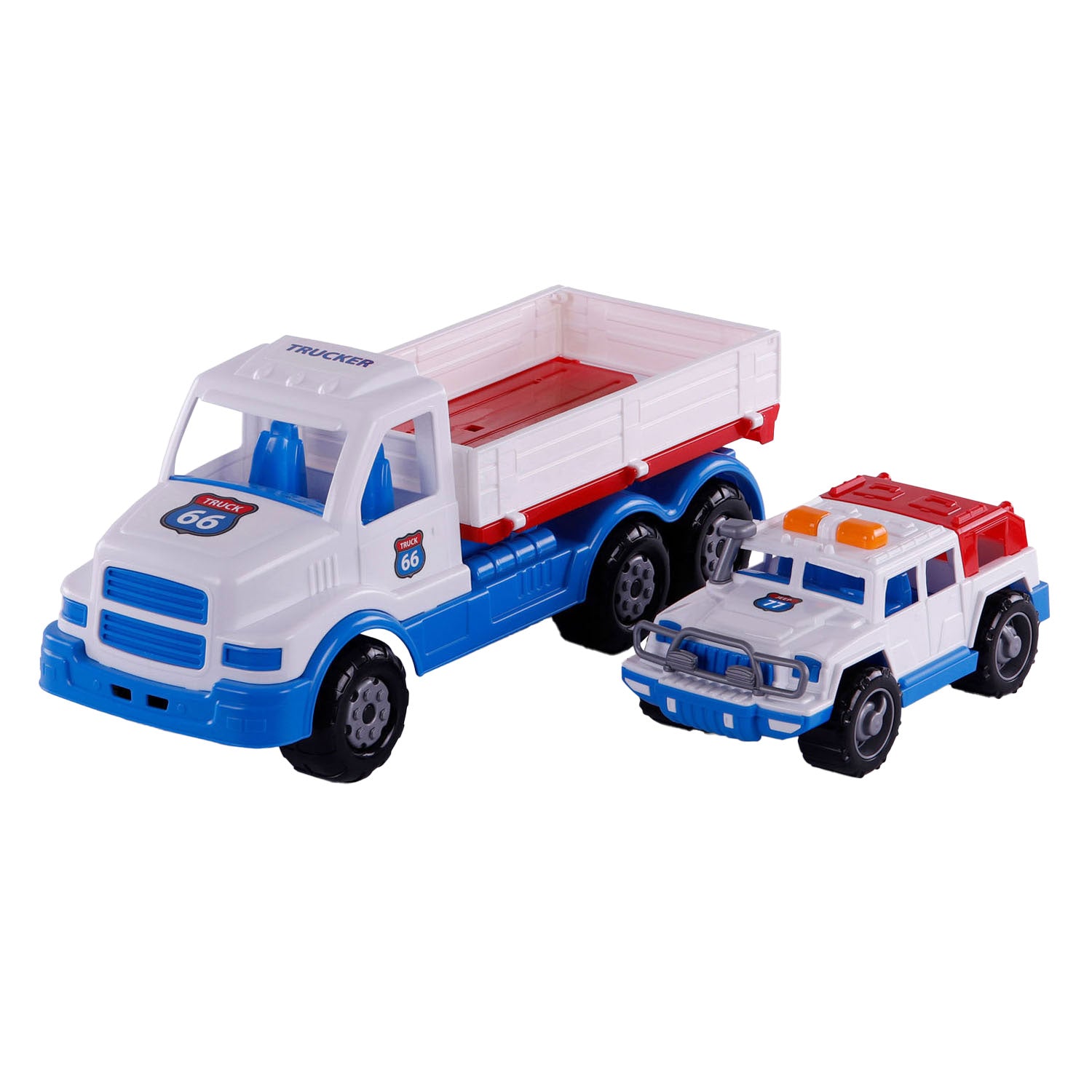 Cavallino XL Torpedo truck with jeep, 46.6cm
