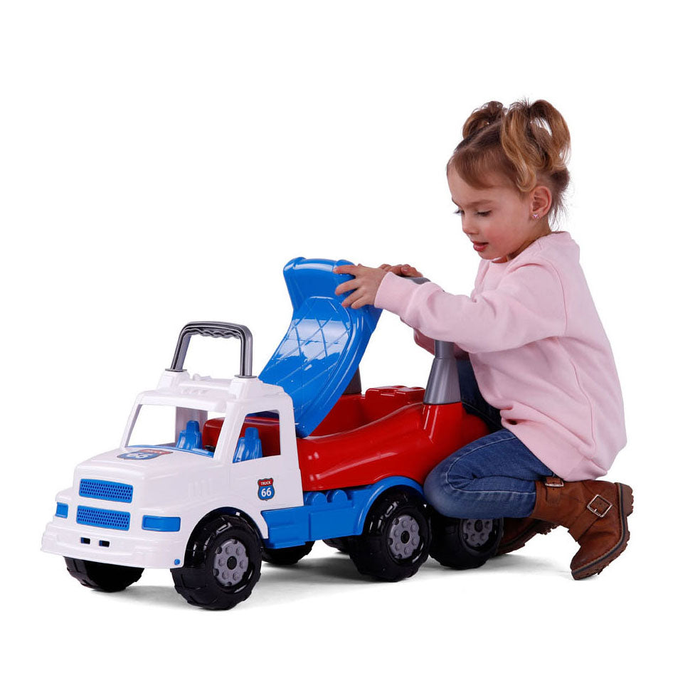 Cavallino xxl torpedovrachtwagen loopauto, 69cm