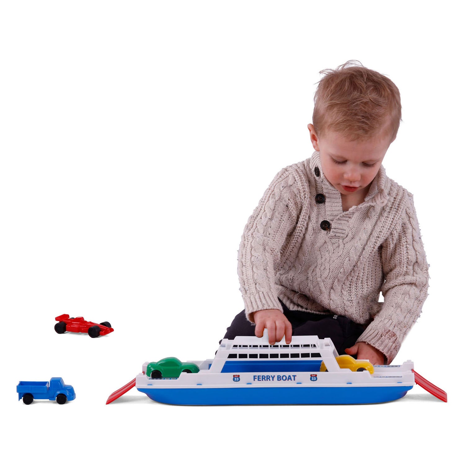 Cavallino veerboot met 4 auto's, 45,5cm