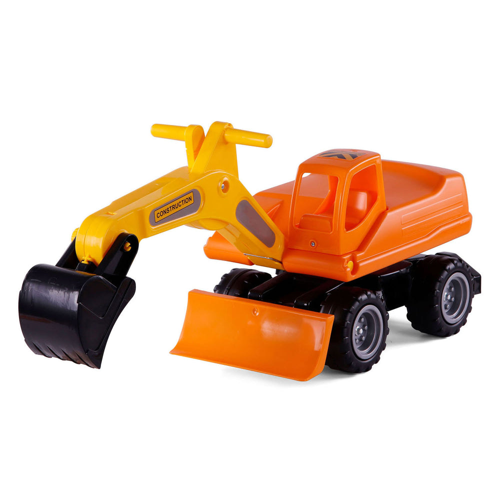 Cavallino mega graafmachine loopauto oranje, 79cm