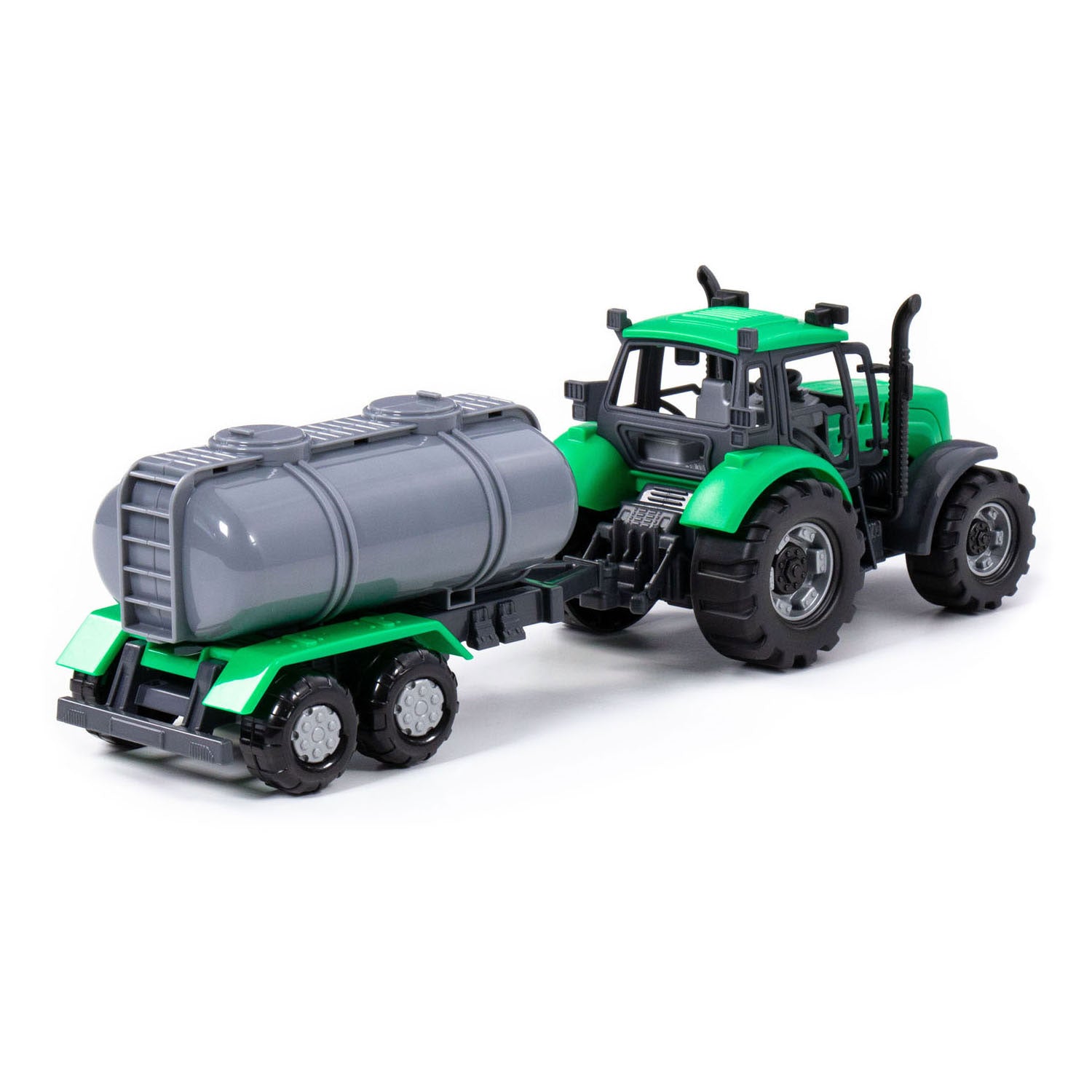 Cavallino tractor with tanker green, scale 1:32